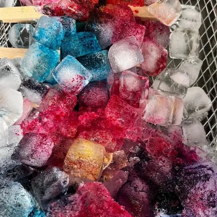 ice dye with powder dye on ice for slow craft llc