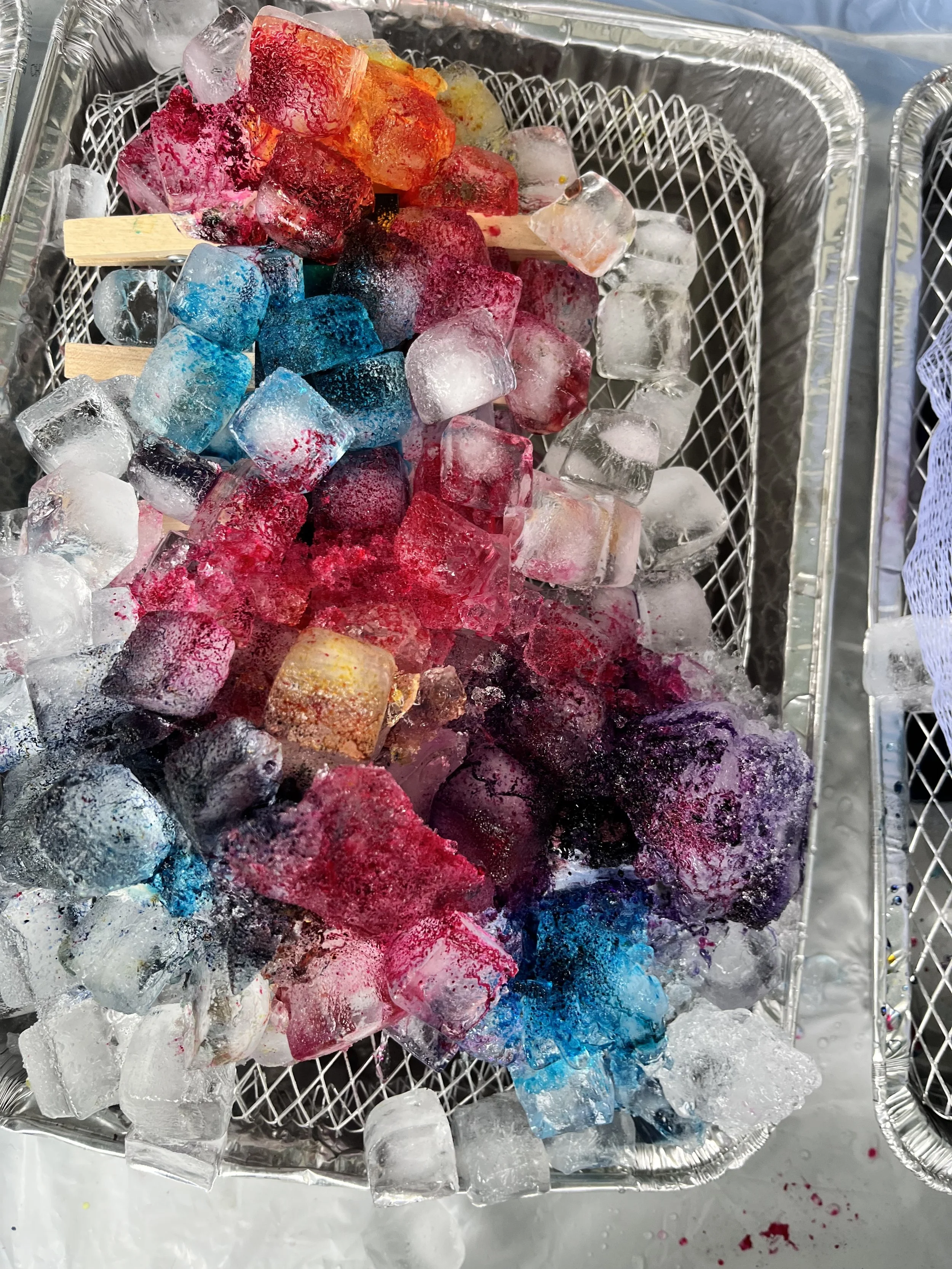 ice dye set up
