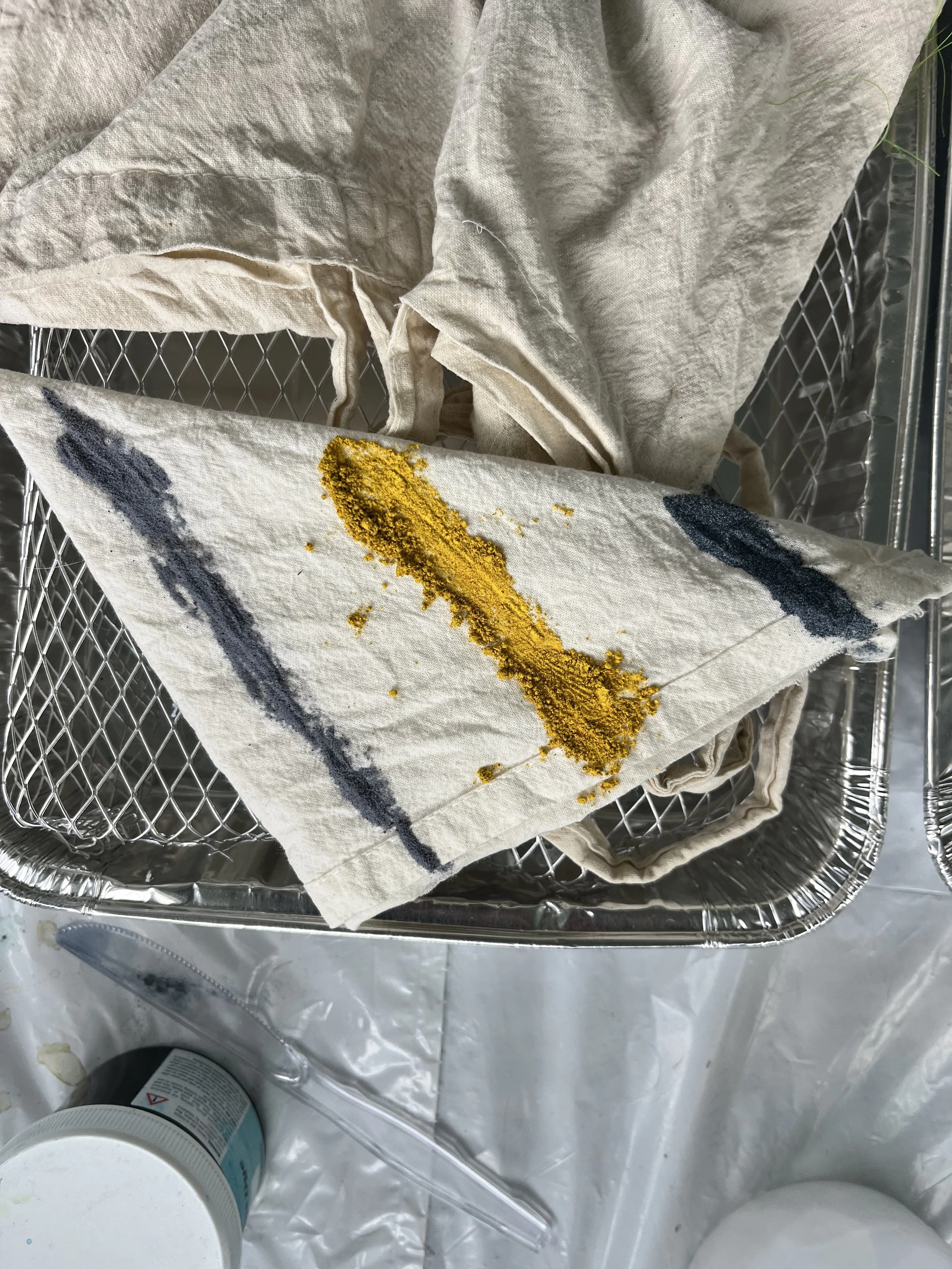 fiber reactive dyes on tea towel