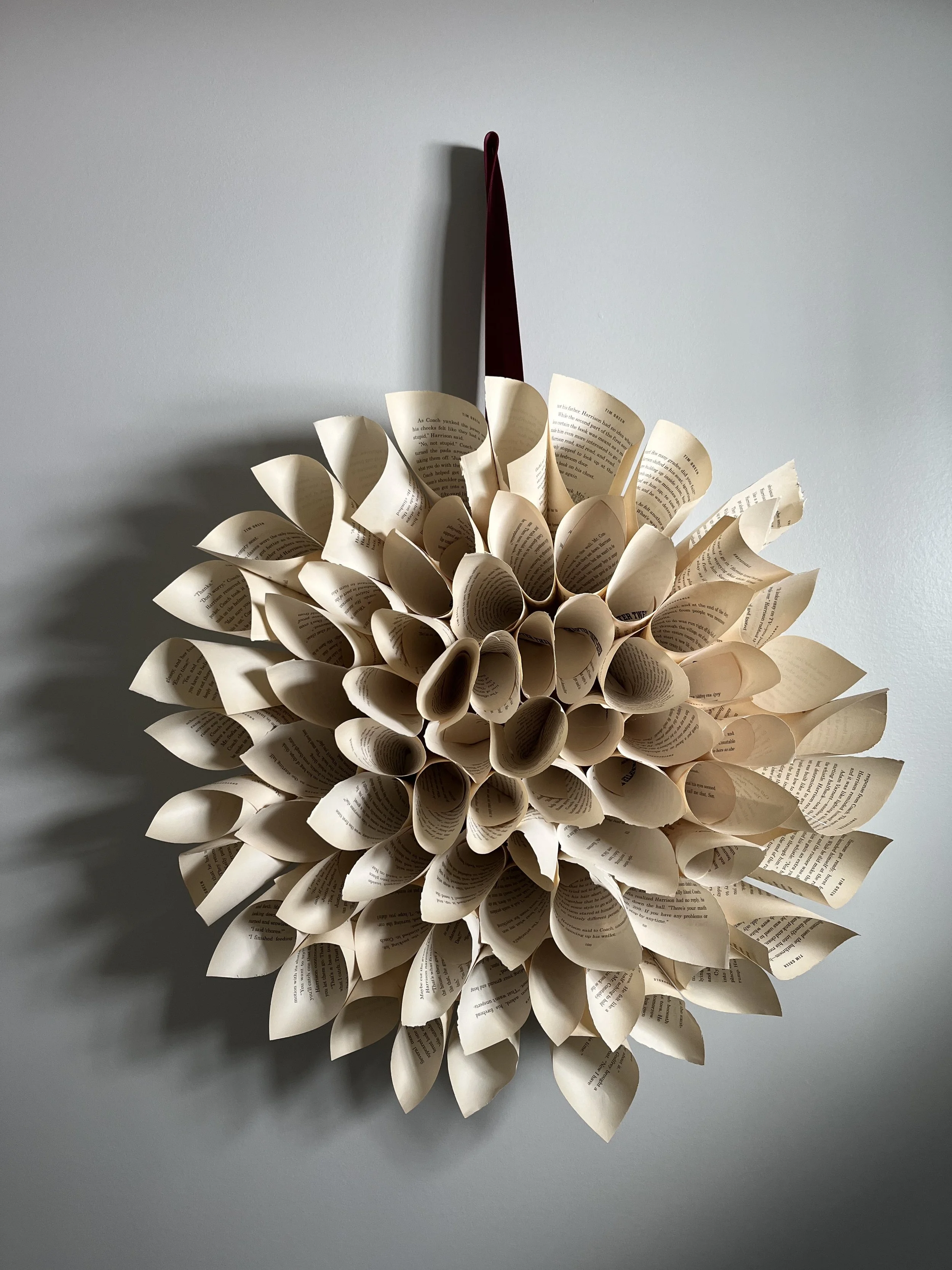 finished dahlia wreath