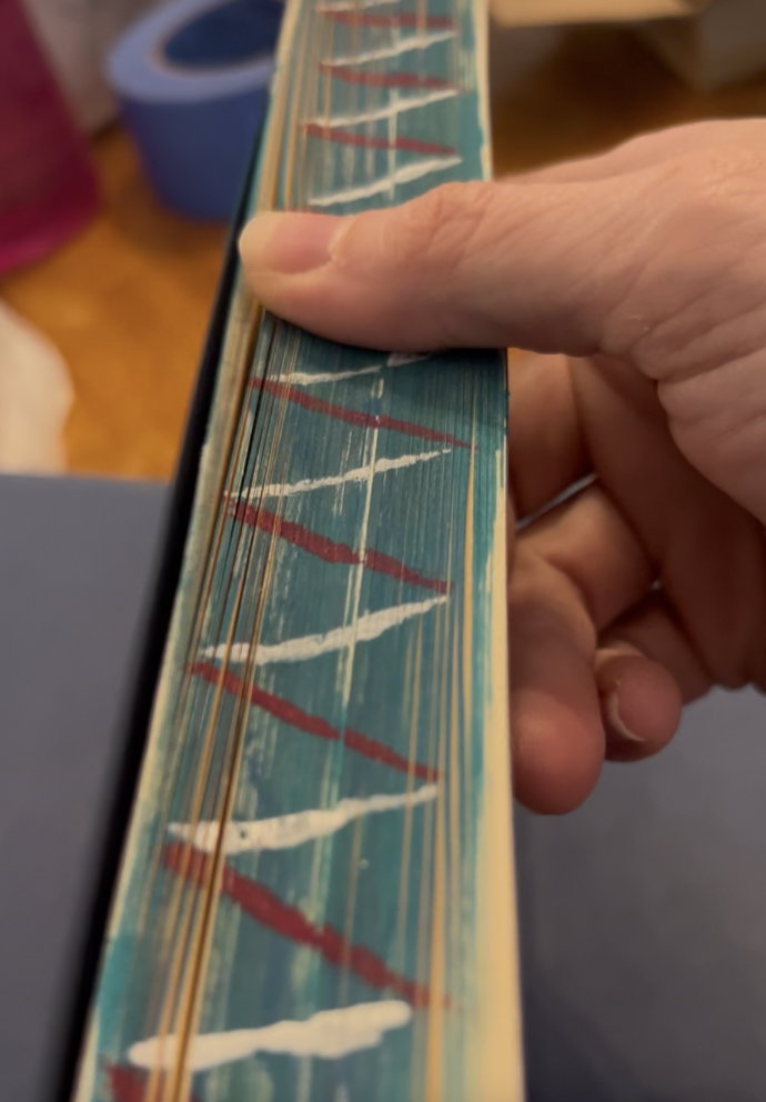 stenciled edge