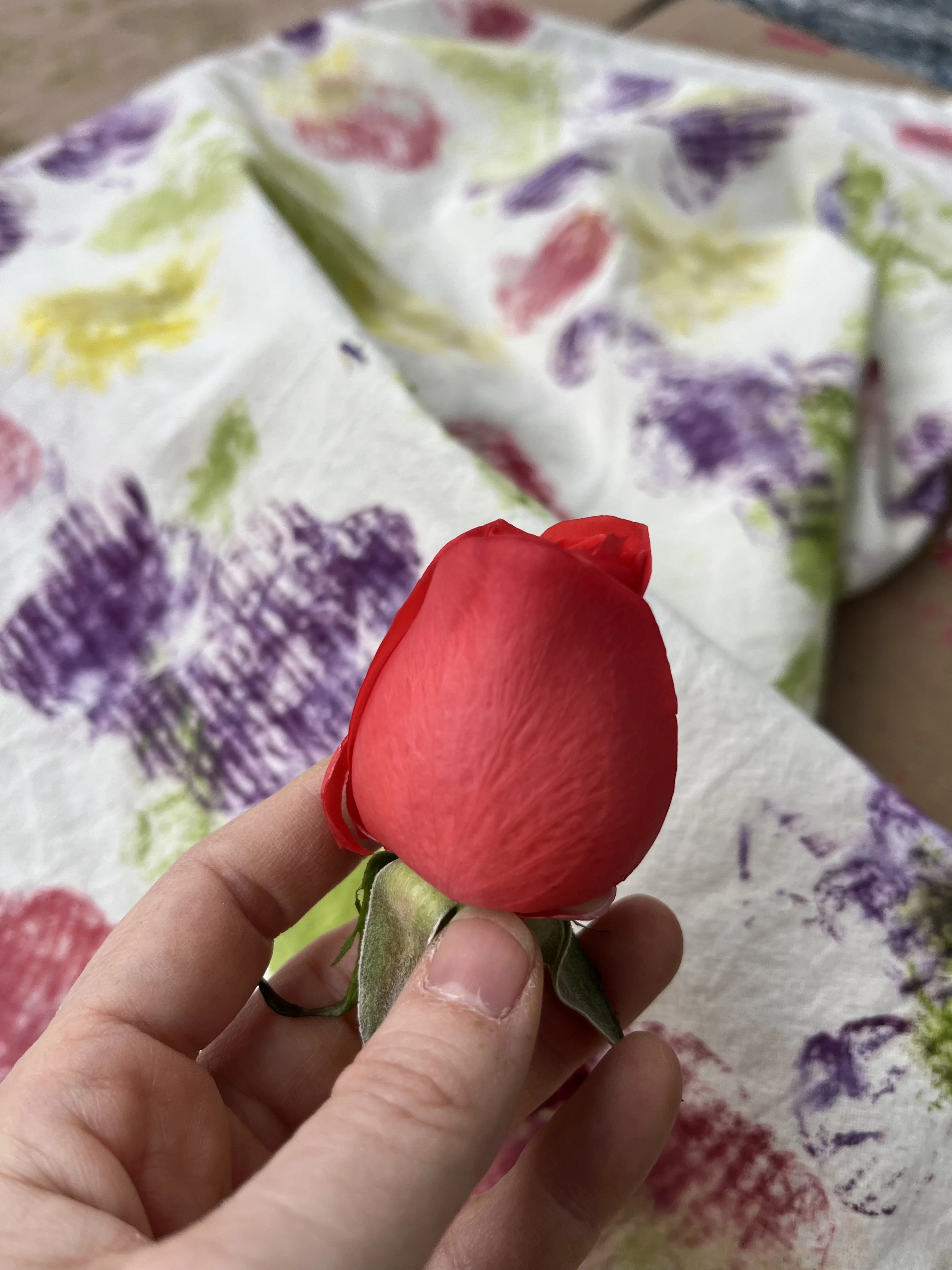 we use roses to imprint naturally
