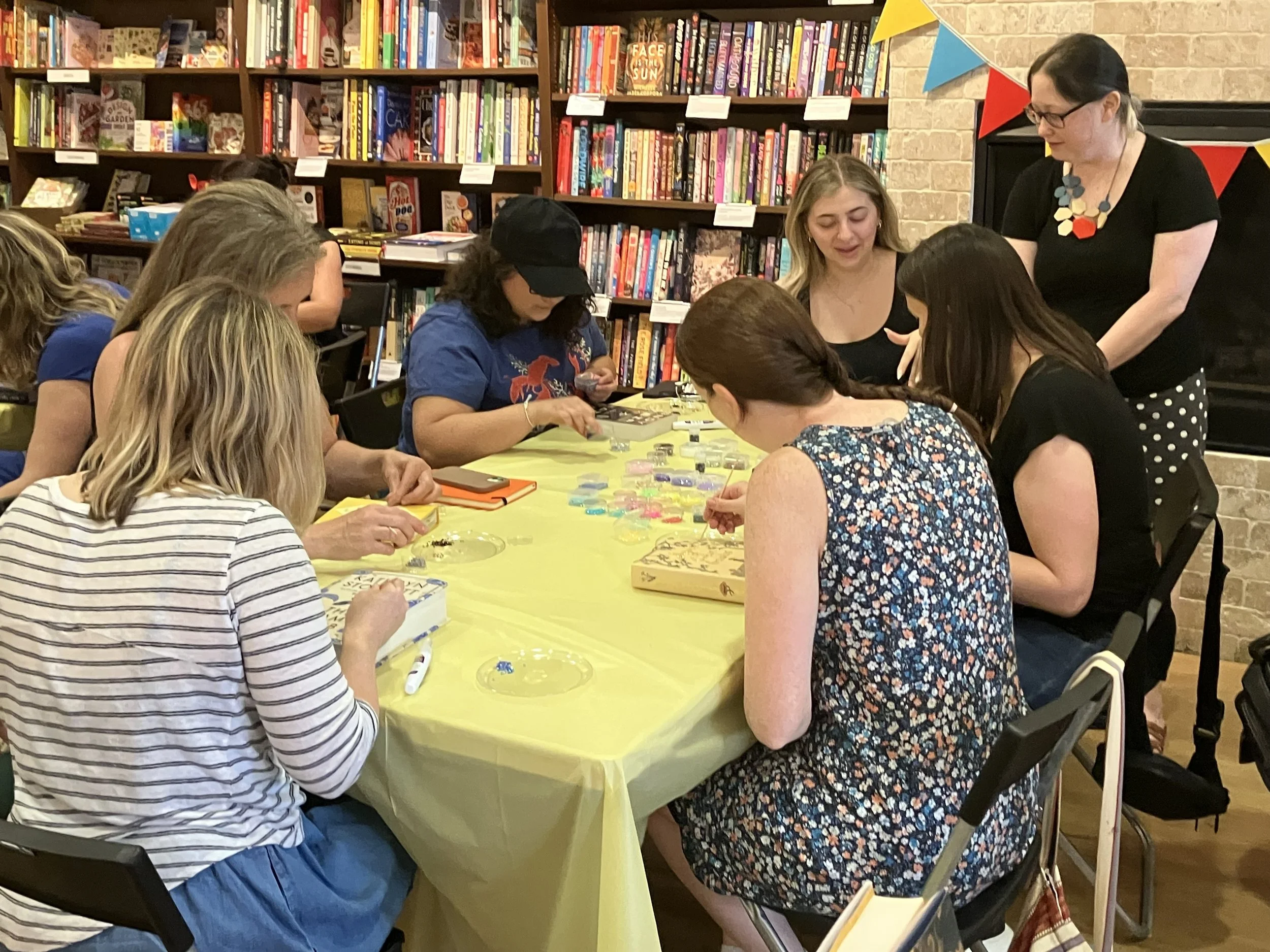 bedazzle book workshop in reading MA hosted by Slow Craft DIY workshops