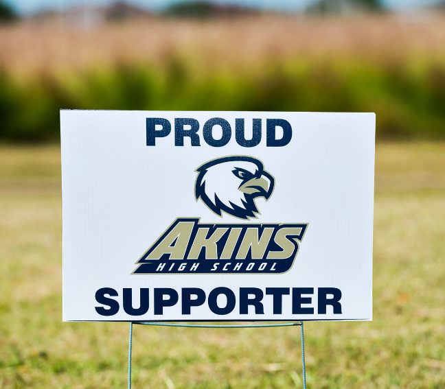 Akins Supporter Yard Sign