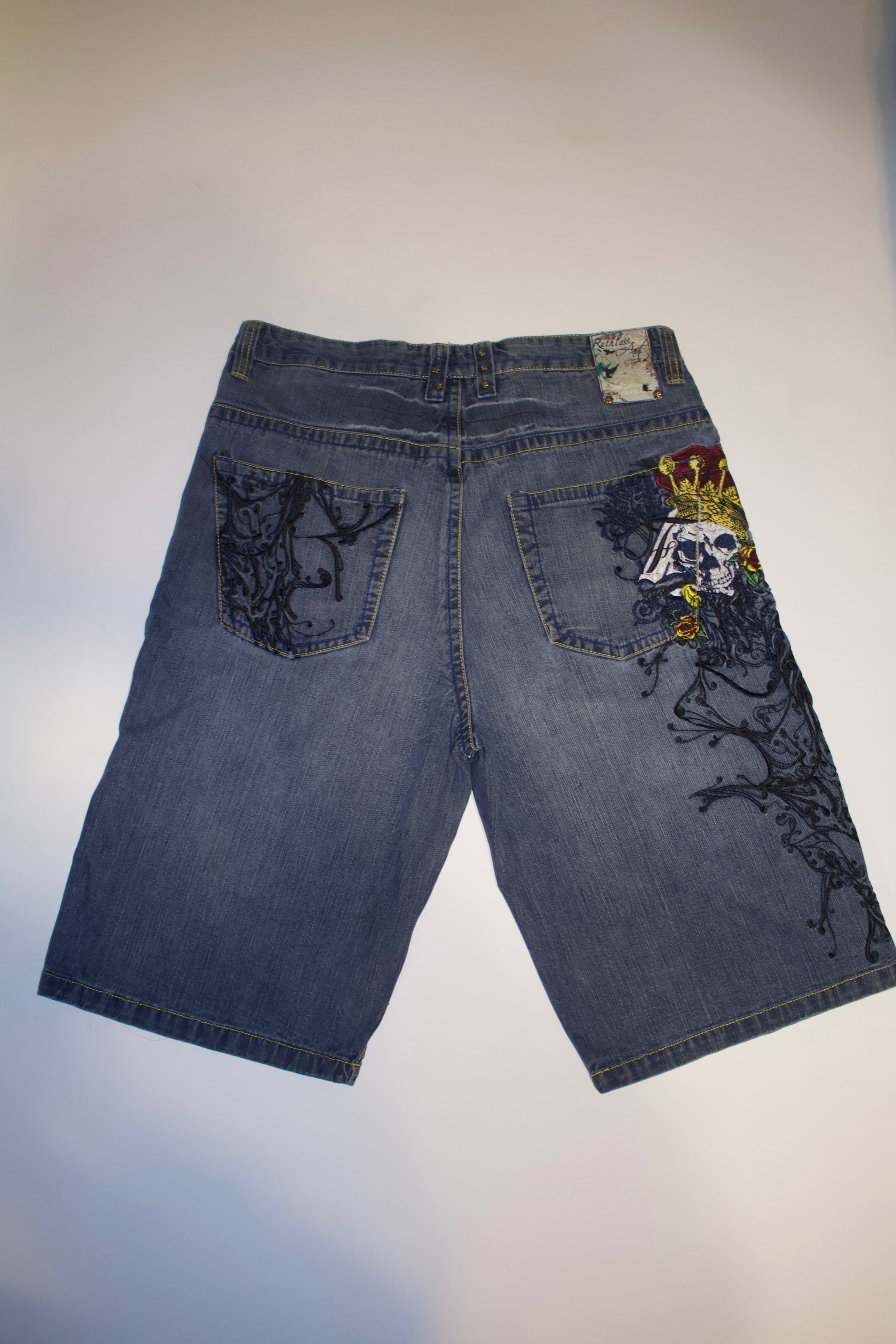 Embroidered Jorts