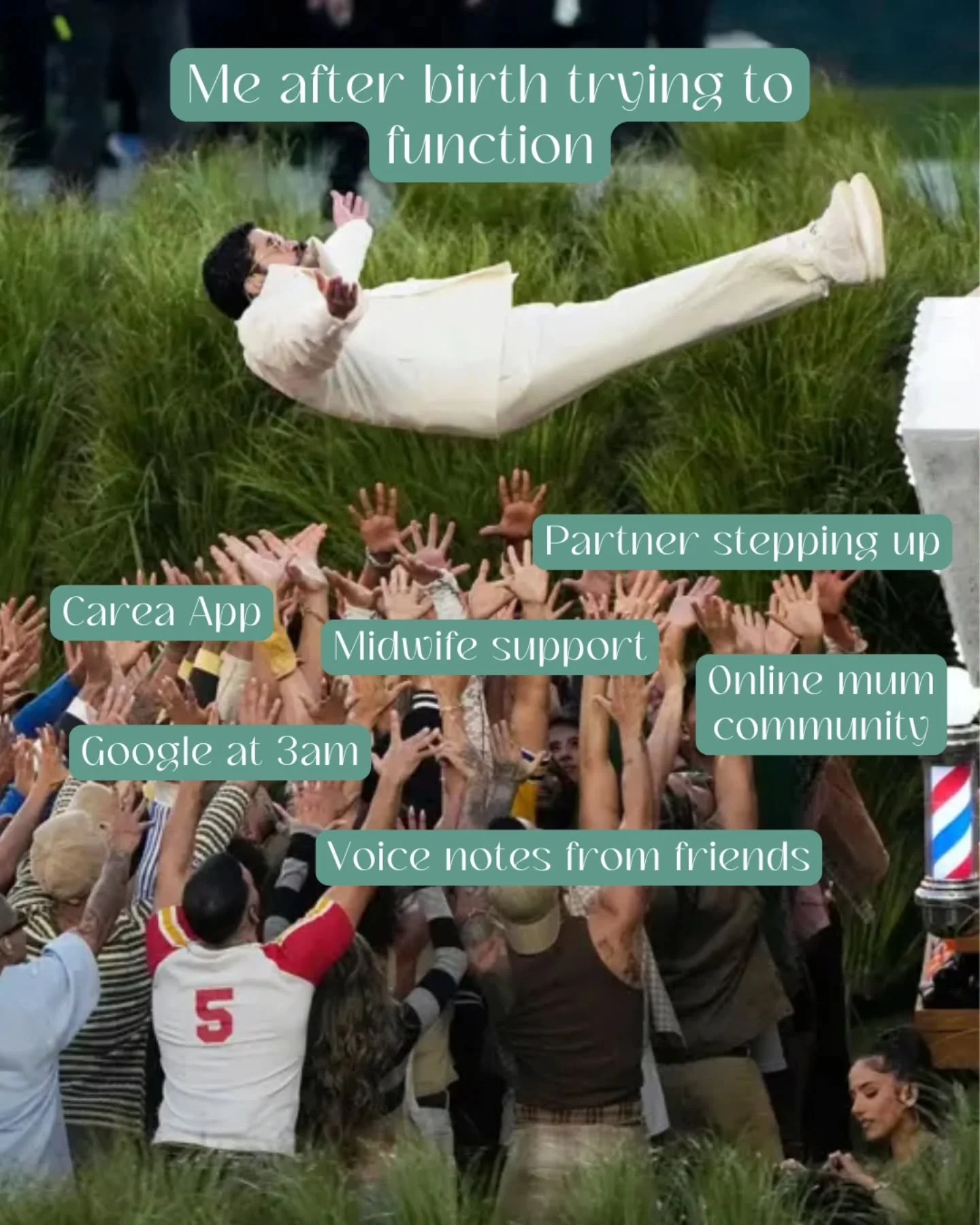 Everyone has opinions after the halftime show - so here are ours, motherhood edition.

Drop yours below 👇💚

#SuperbowlHalftime #PostpartumJourney #NewMumLife #PregnancyApp #MumCommunity