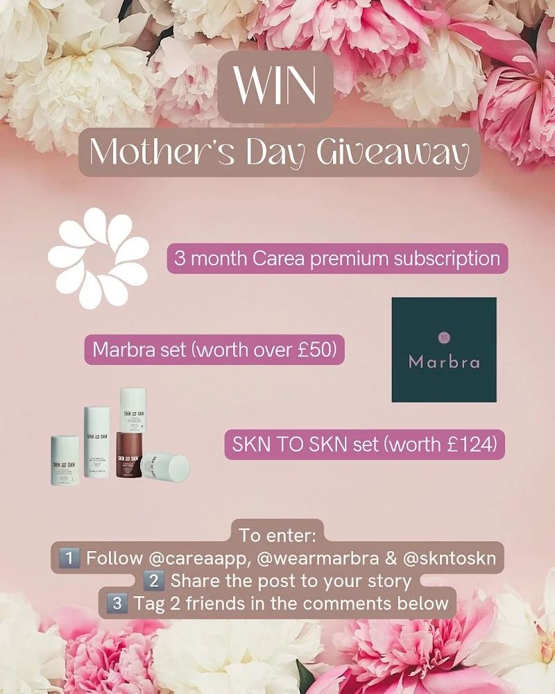 Celebrating Mums This Mother&rsquo;s Day With A Giveaway 🩷

We want to celebrate all the incredible mums out there with a little something to make your day feel extra special:

✨ 3-month Carea Premium subscription - personalised pregnancy &amp; post