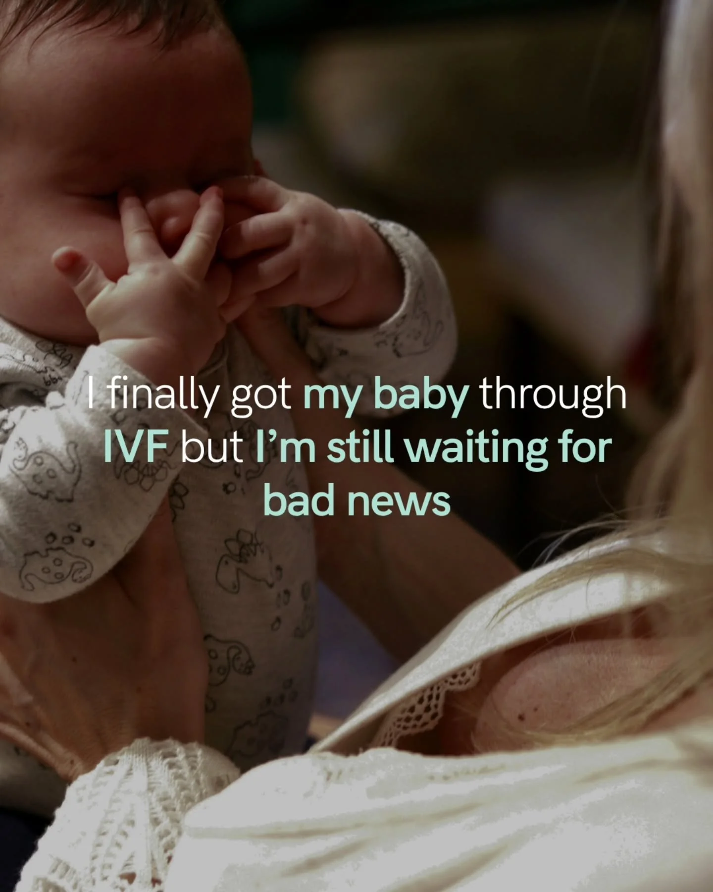 Getting a baby after IVF doesn&rsquo;t always mean the anxiety disappears.

For many, there&rsquo;s still a sense of waiting for something to go wrong - even after the scans, the milestones, and the moment they&rsquo;ve been hoping for for so long.

