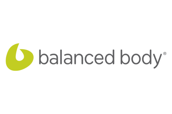 The logo of Balanced Body featuring a stylized green shape and gray text.