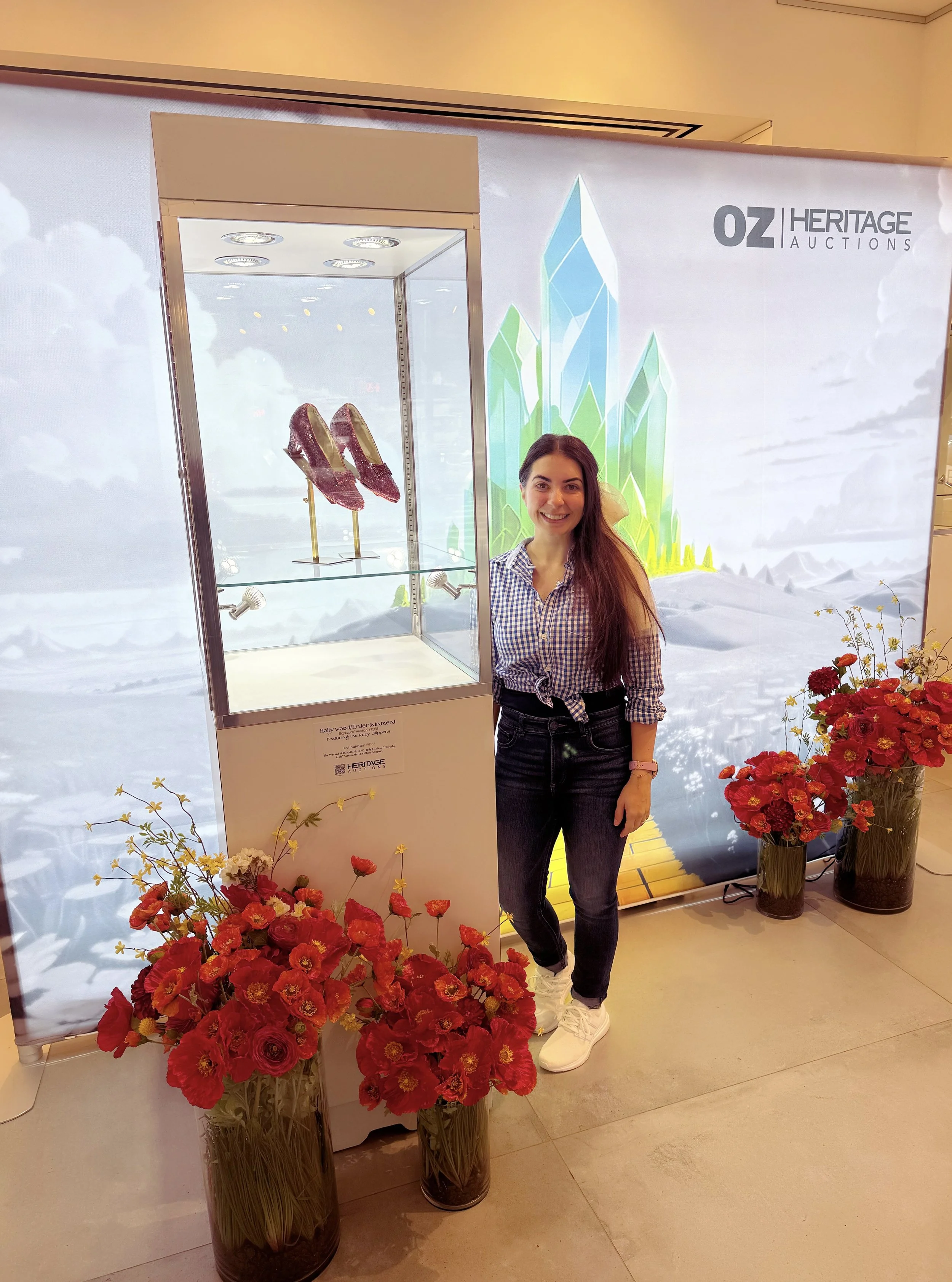 November 2024 with an original pair of ruby slippers