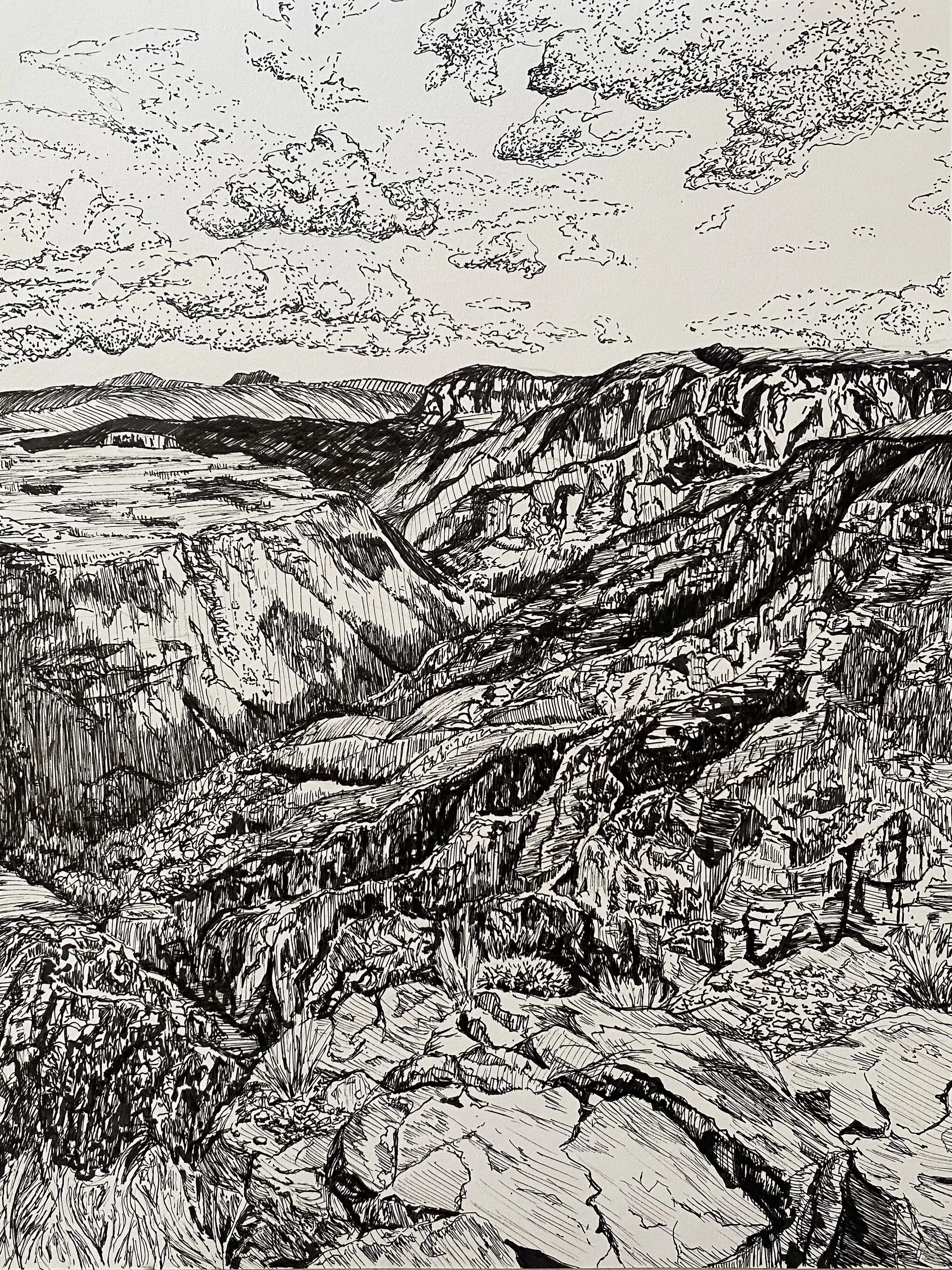 Lookout
Pen and Ink on Paper, 9 x 12"