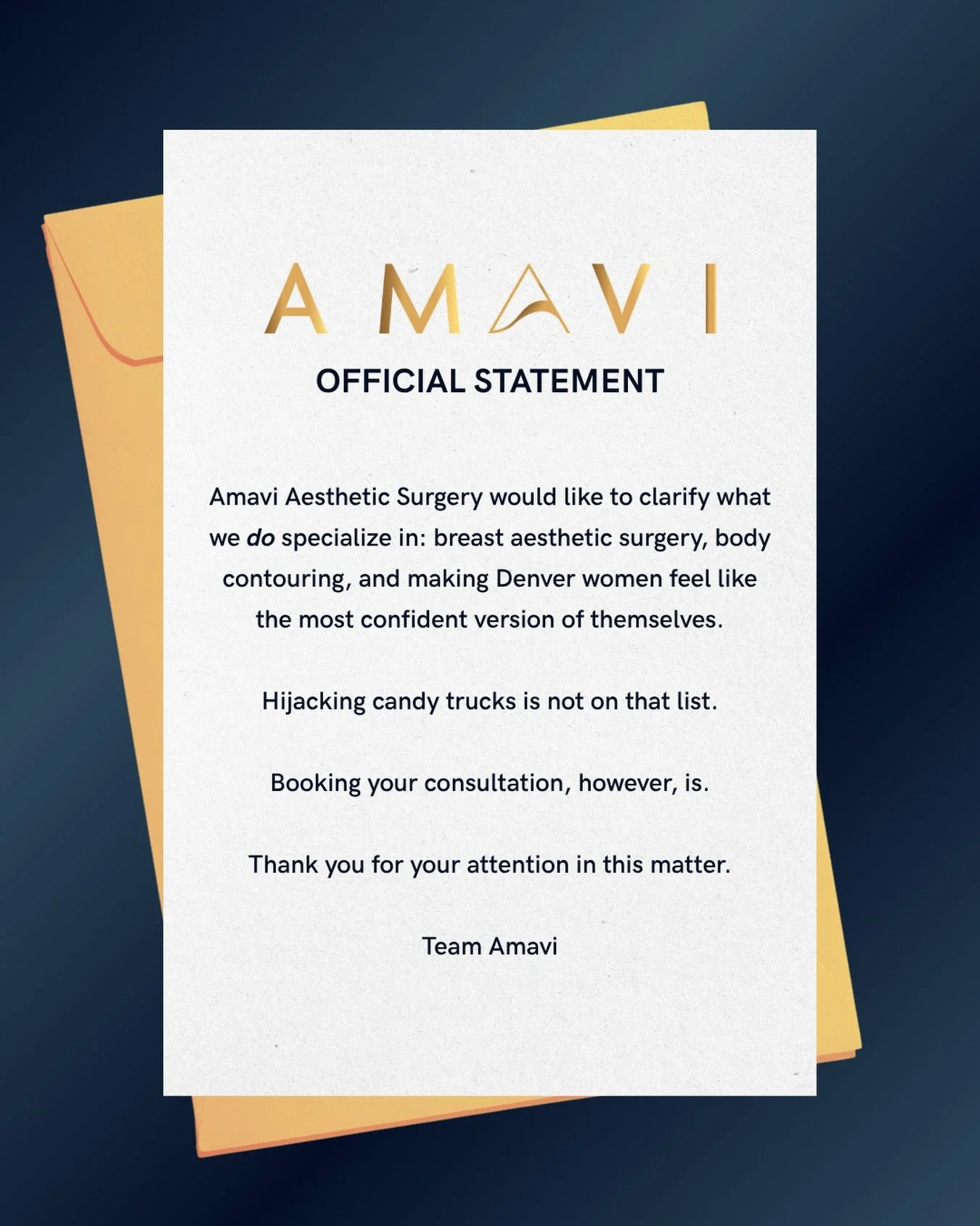 we just want to be transparent

link in bio to book your consultation

📞 (303) 381-0919 | 📍 Greenwood Village, CO
#denverplasticsurgery #femaleplasticsurgeon #amaviaestheticsurgery #dralinerau #kitkat