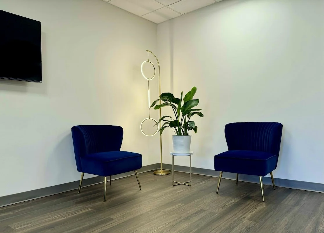 Amavi Aesthetic Surgery's consultation room in Denver, designed by Dr. Aline Rau