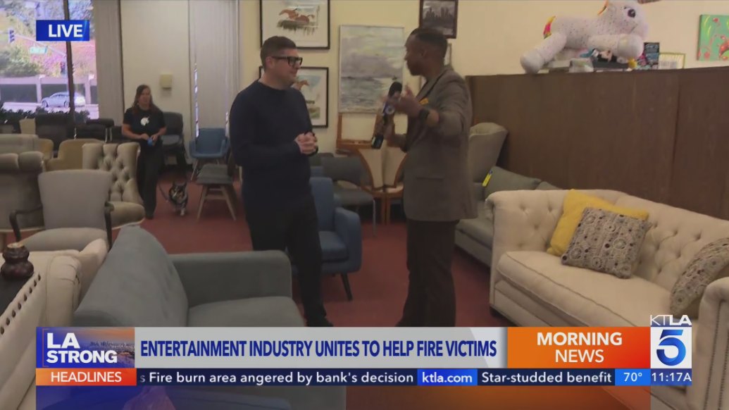 Entertainment industry unites to help fire victims