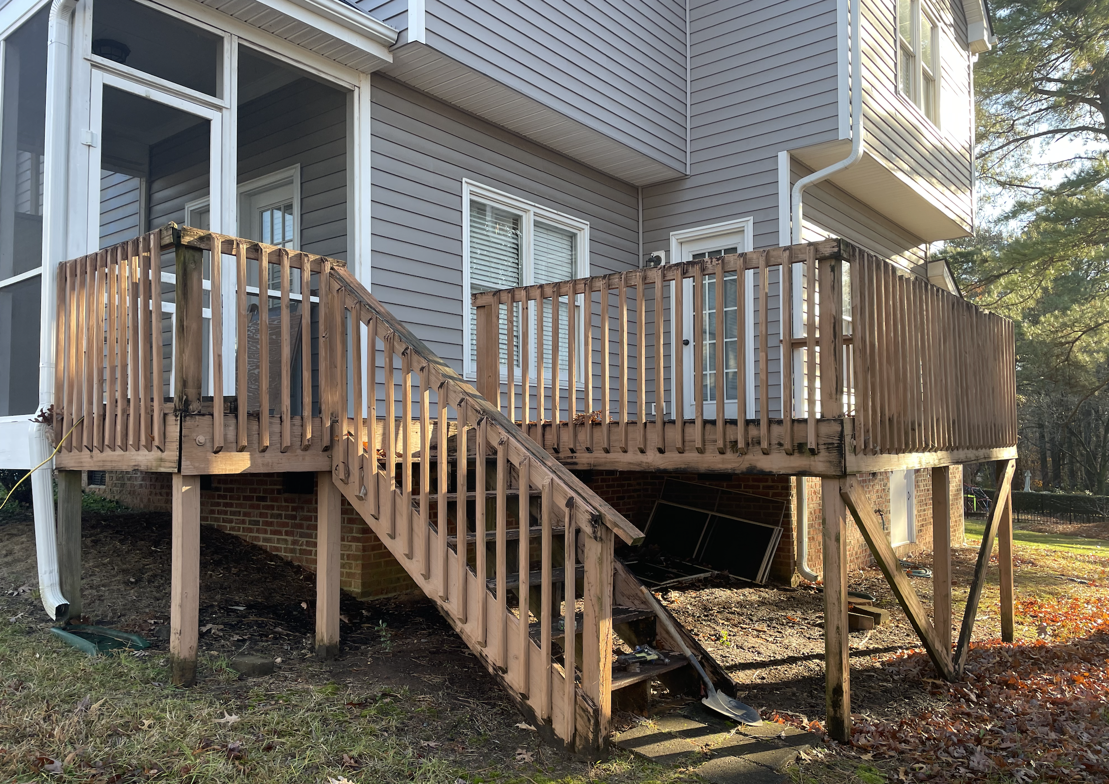 Rotten Deck Before Picture