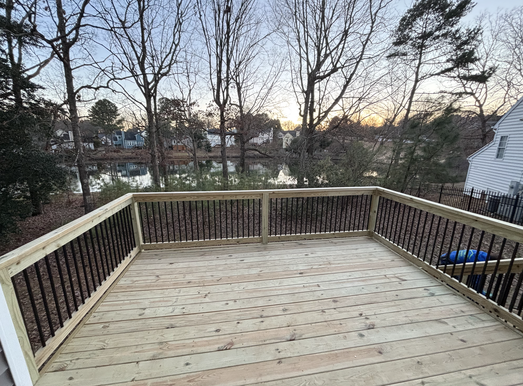 A picture of a new deck