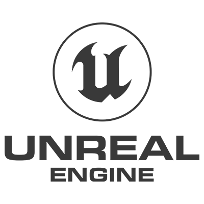 Unreal Engine logo with stylized "U" inside a circle.