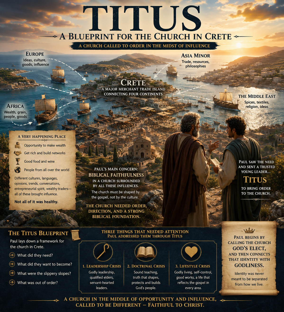 Titus: A Blueprint for the Church in Crete study chart