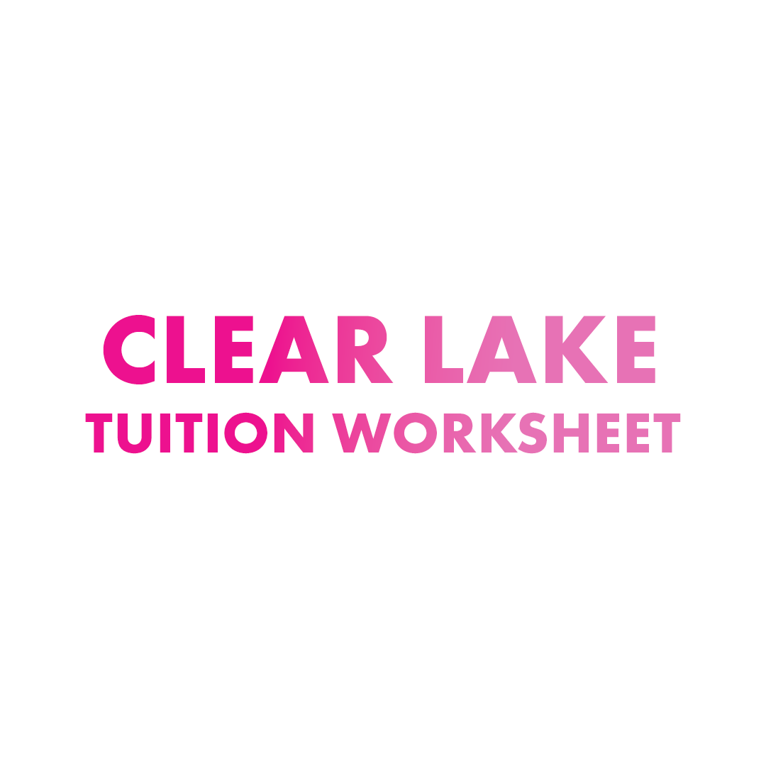 Clear Lake Tuition Worksheet