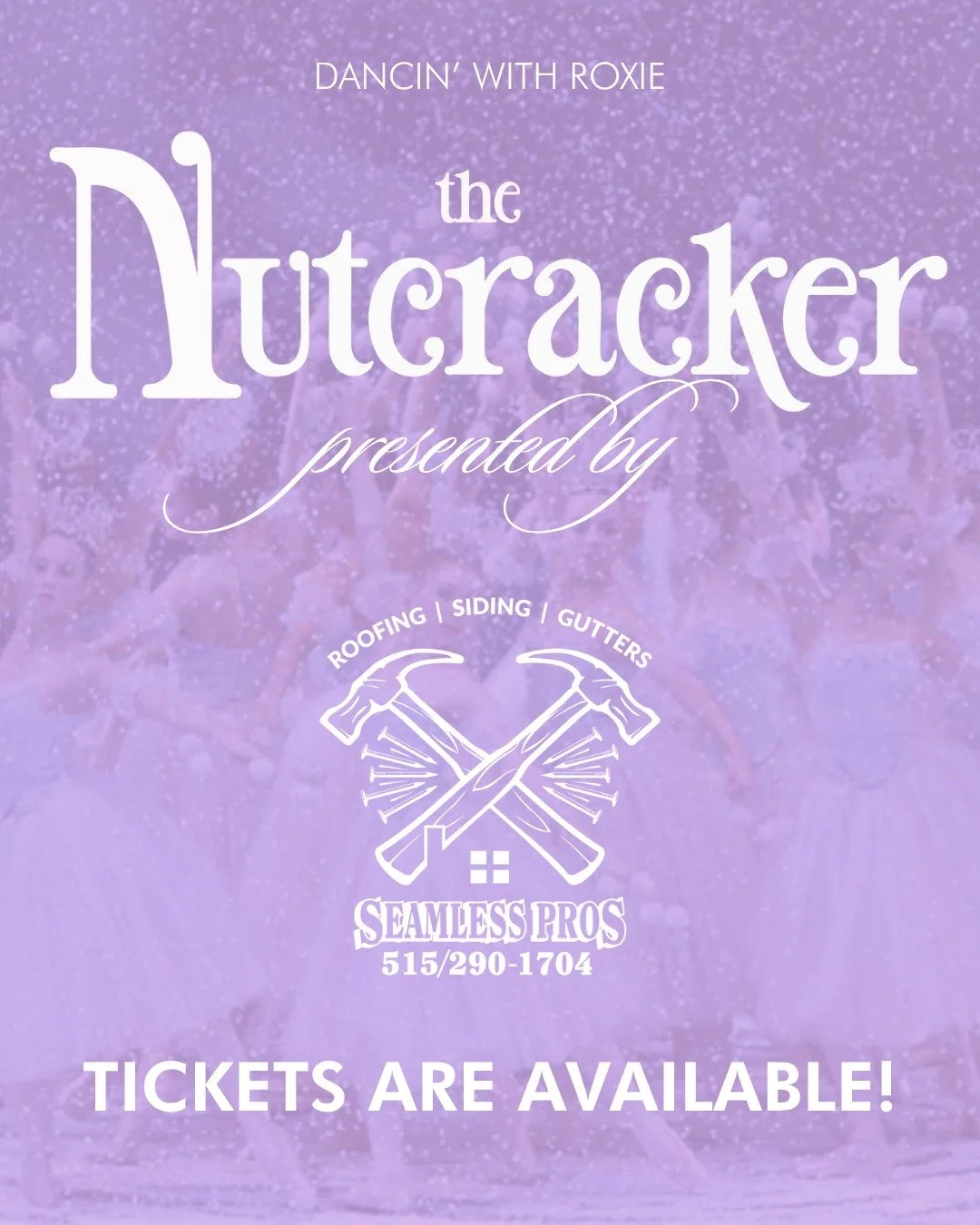 ✨DWR is excited to share our very first Nutcracker, presented by SEAMLESS PROS this December! Tickets are NOW ONSALE!

December 14th, 2025 | Urbandale Performing Arts Center 

🩷1:00PM Show Ticket Link : https://square.link/u/vN9EyWTv

🩷6:30PM Show 