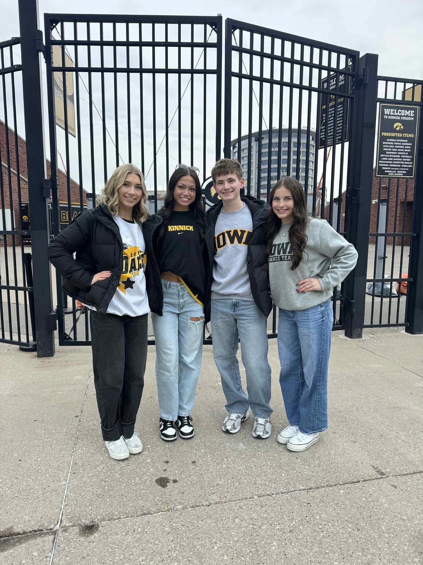 DWR Seniors Kylin , Abby, Logan and Emily were invited to today&rsquo;s Iowa Football game as IDT Recruits! 🎉

Hope you had so much fun, dancers!!💛🤍