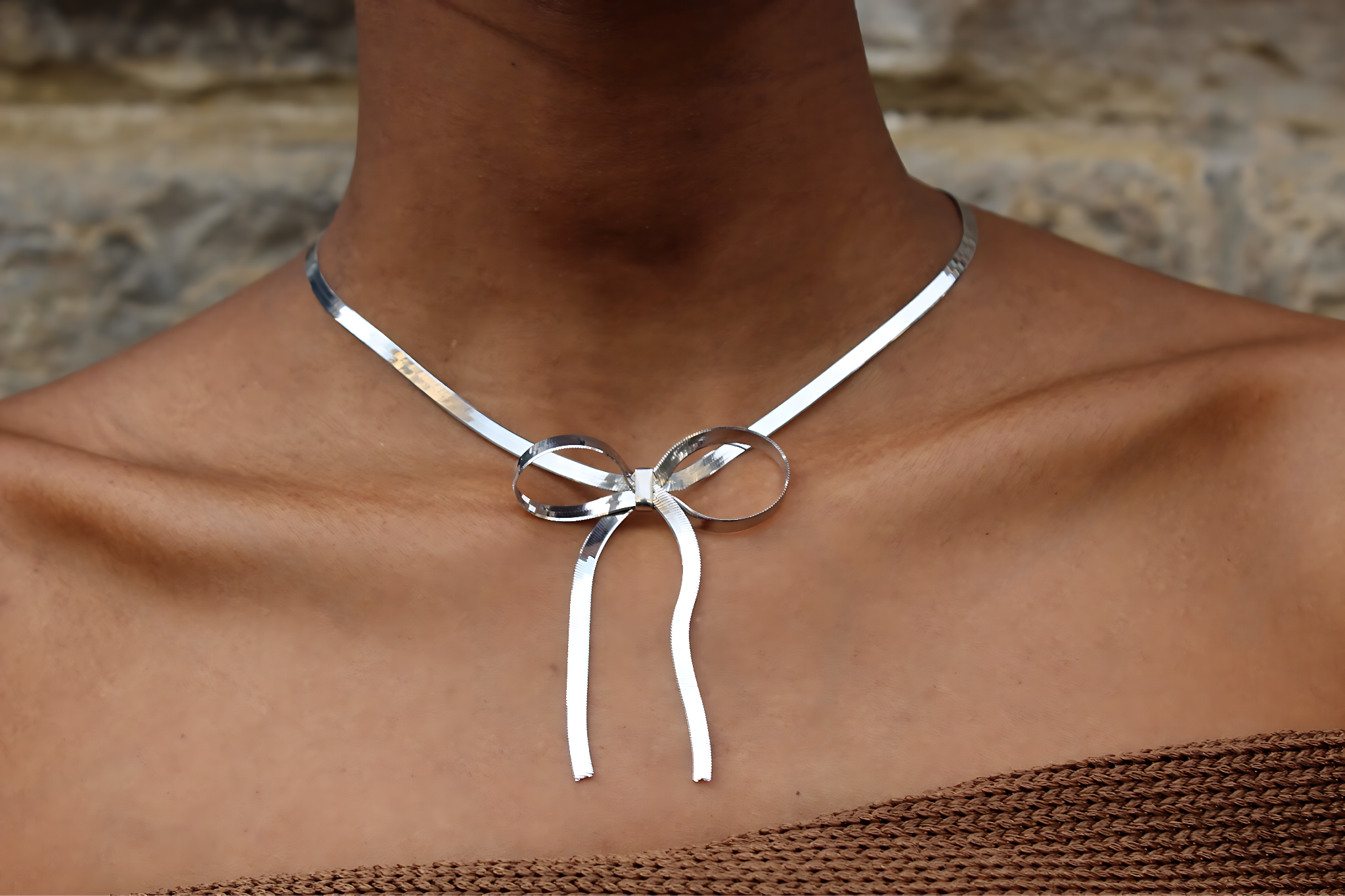 bow necklace — MVM Florence Italy