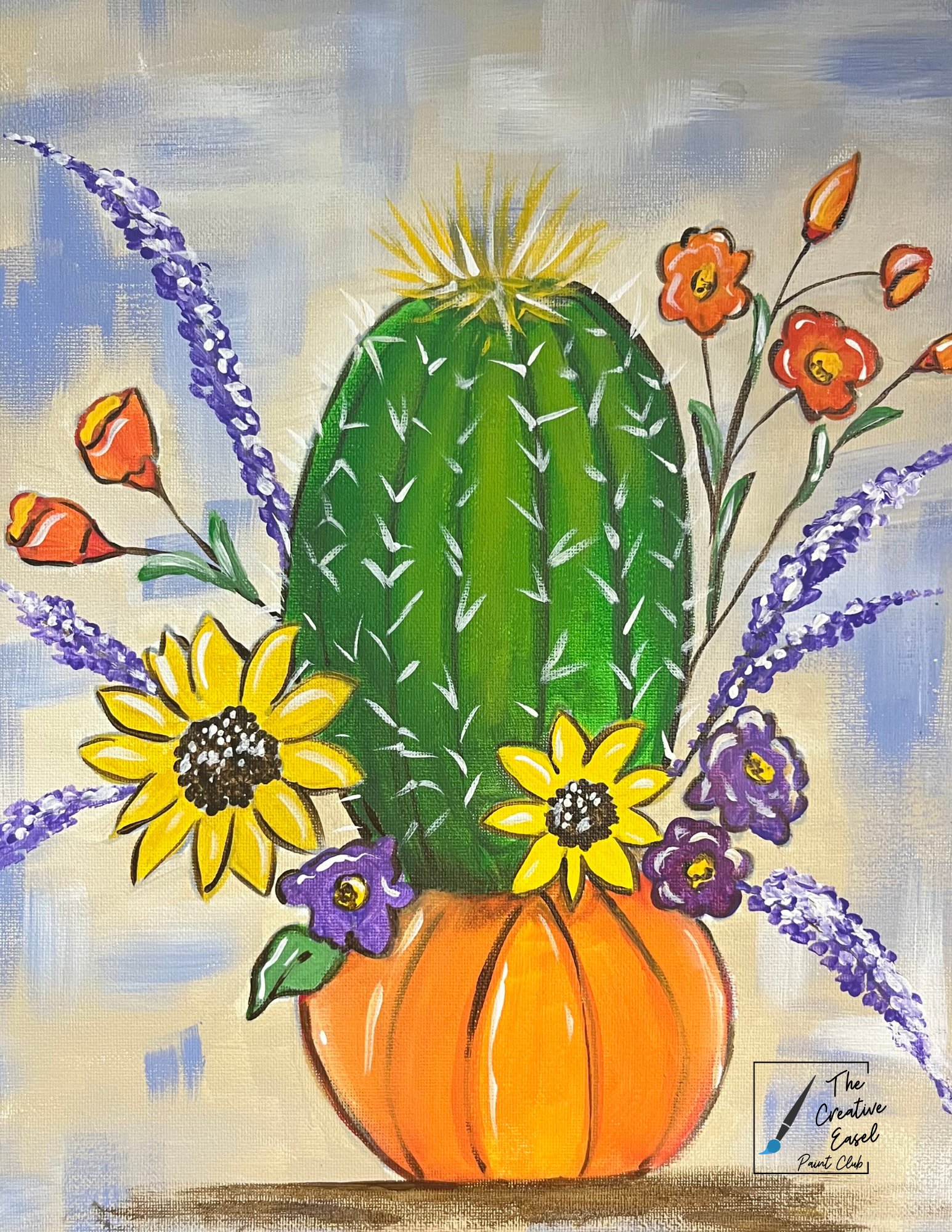 Harvest Cactus Painting Night 🌵🎃✨