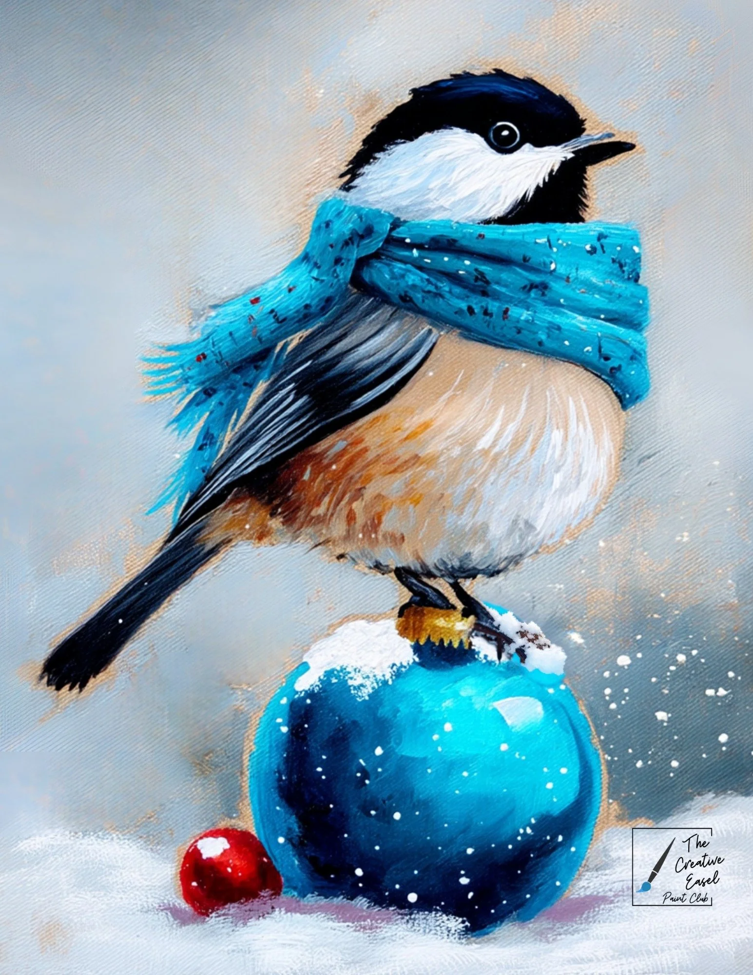 🐤 Winter Chickadee Paint Night
