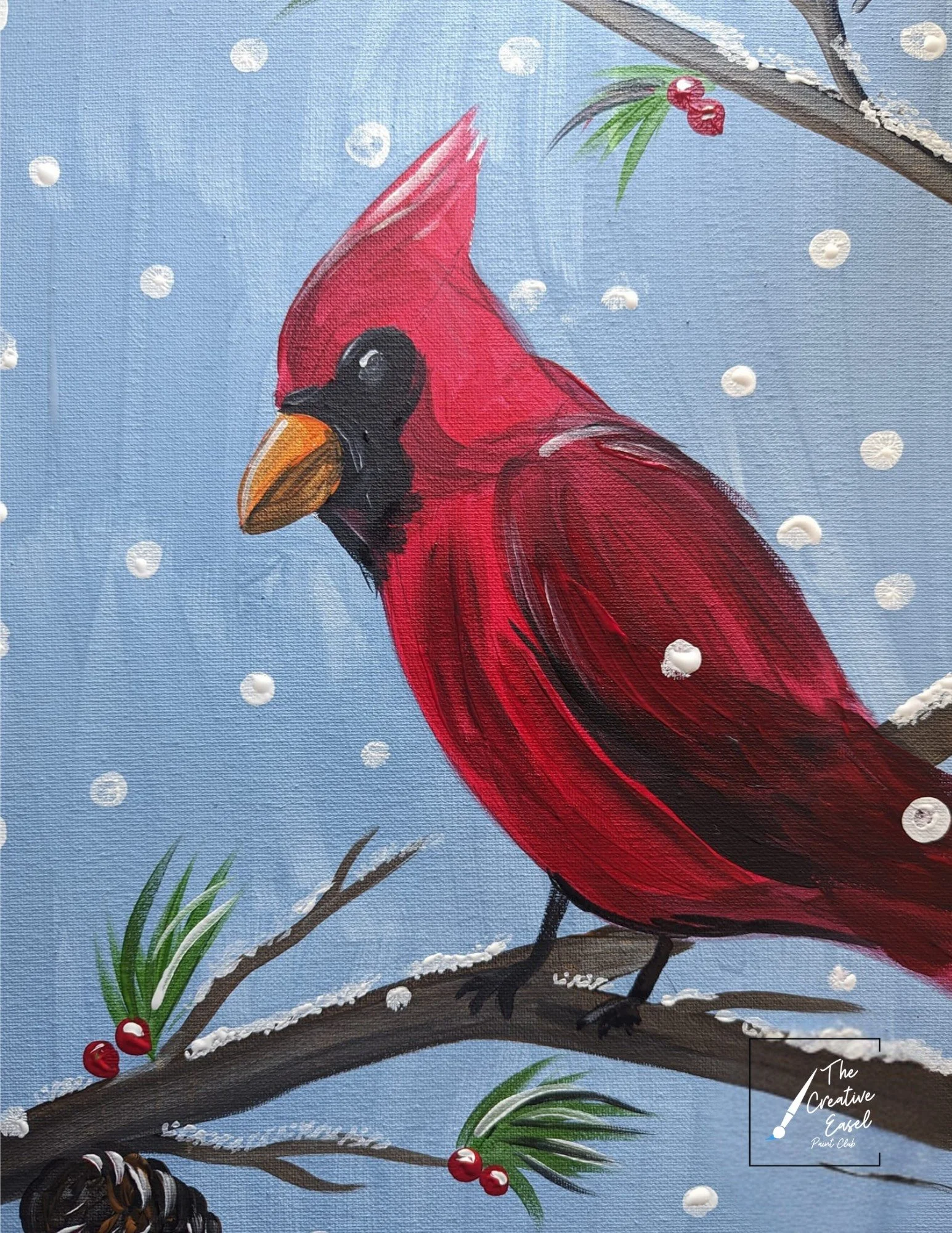 12/22 Winter Cardinal Paint Night! ❄️🖌️