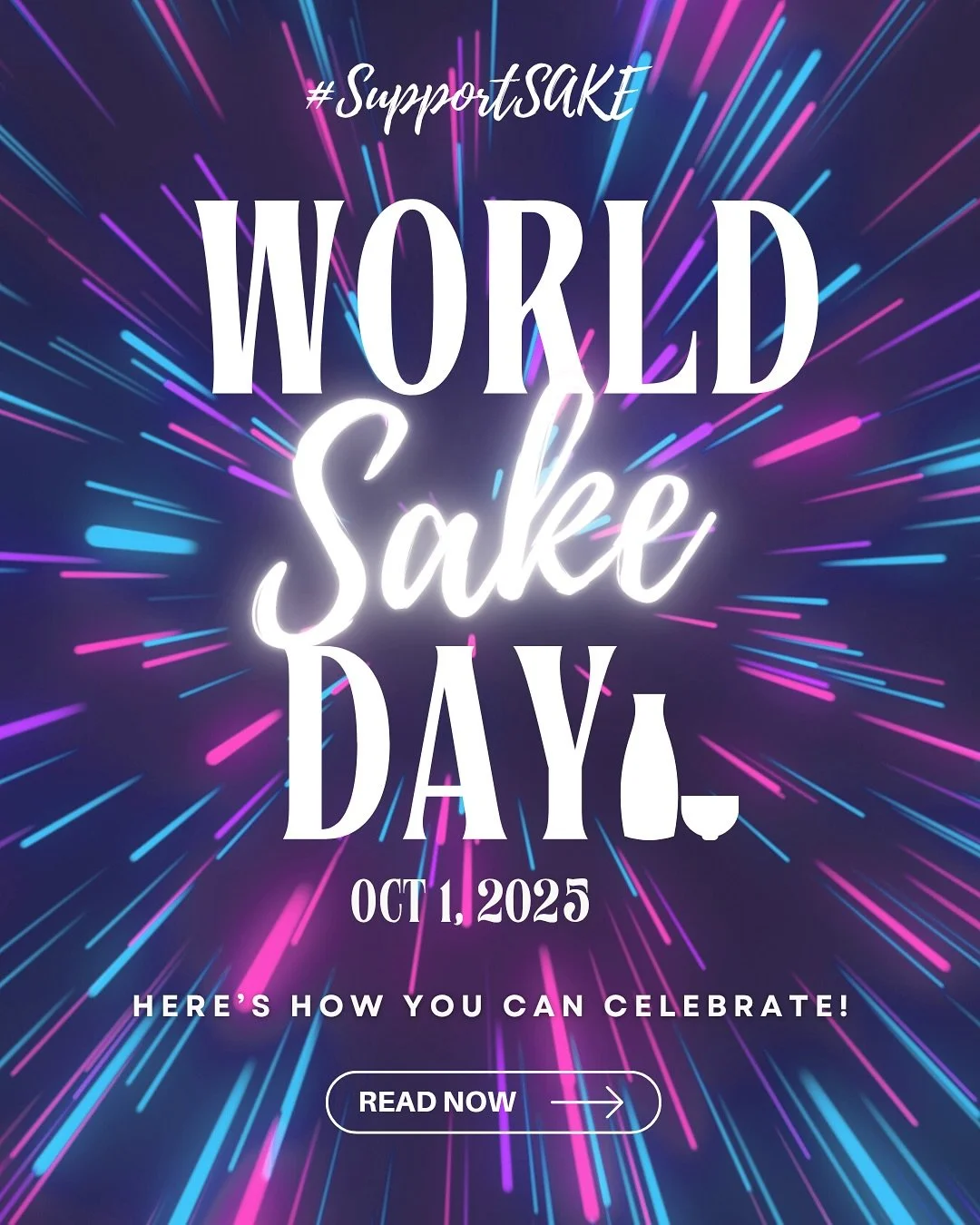 🍶✨ Happy World Sake Day! ✨🍶
Today we celebrate the start of the brewing season in Japan and raise a glass with sake lovers around the world 🥂

Here are some fun and easy way to join the celebration and enjoy sake!

✅ Join a sake event near you
✅ D