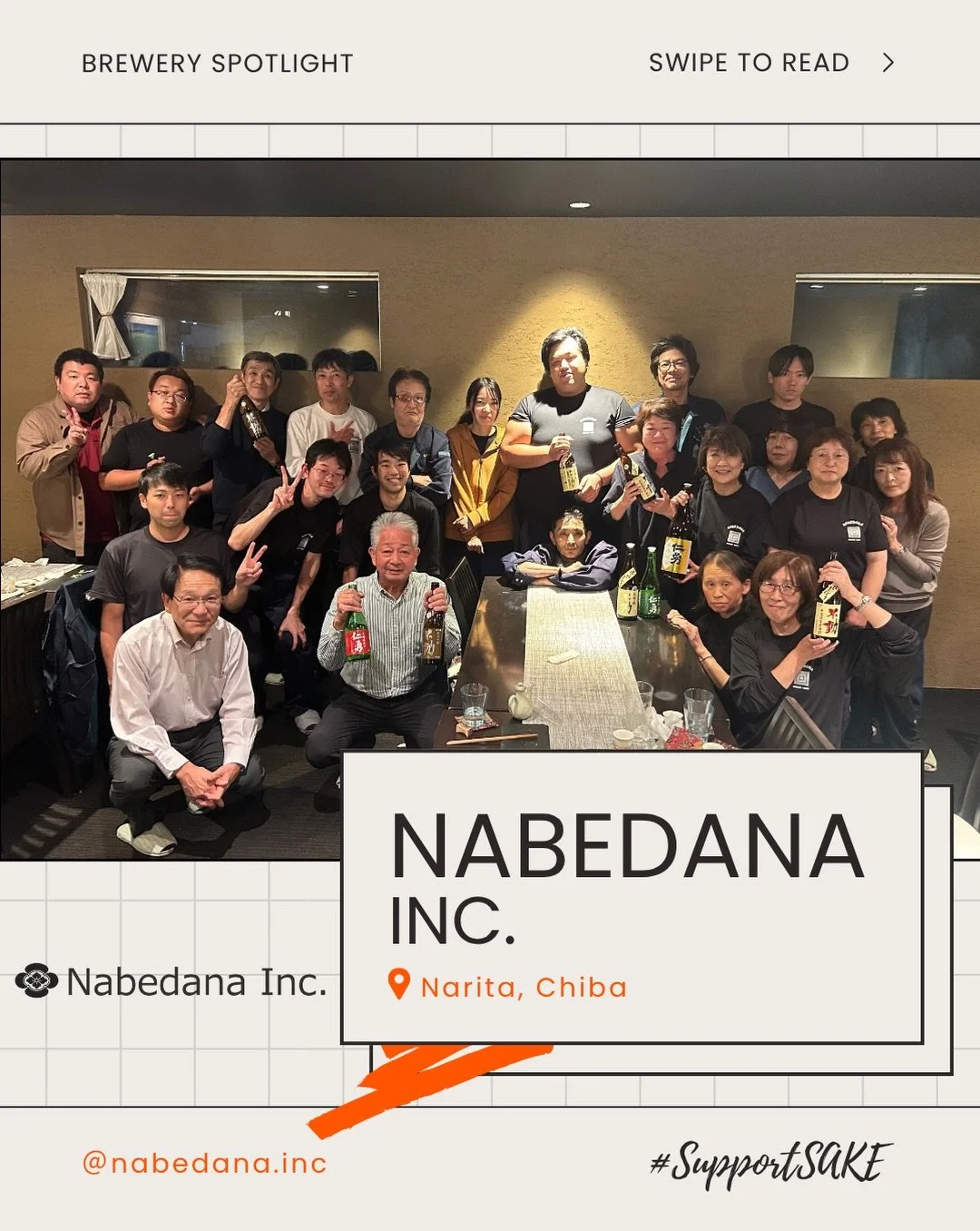 Meet Nabedana, brewing sake in Chiba since 1689, when they were first granted a license to brew at the gate of Naritasan Shinshoji Temple. Their sake grew famous alongside the "Narita pilgrimage" boom sparked by kabuki legend Ichikawa Danju