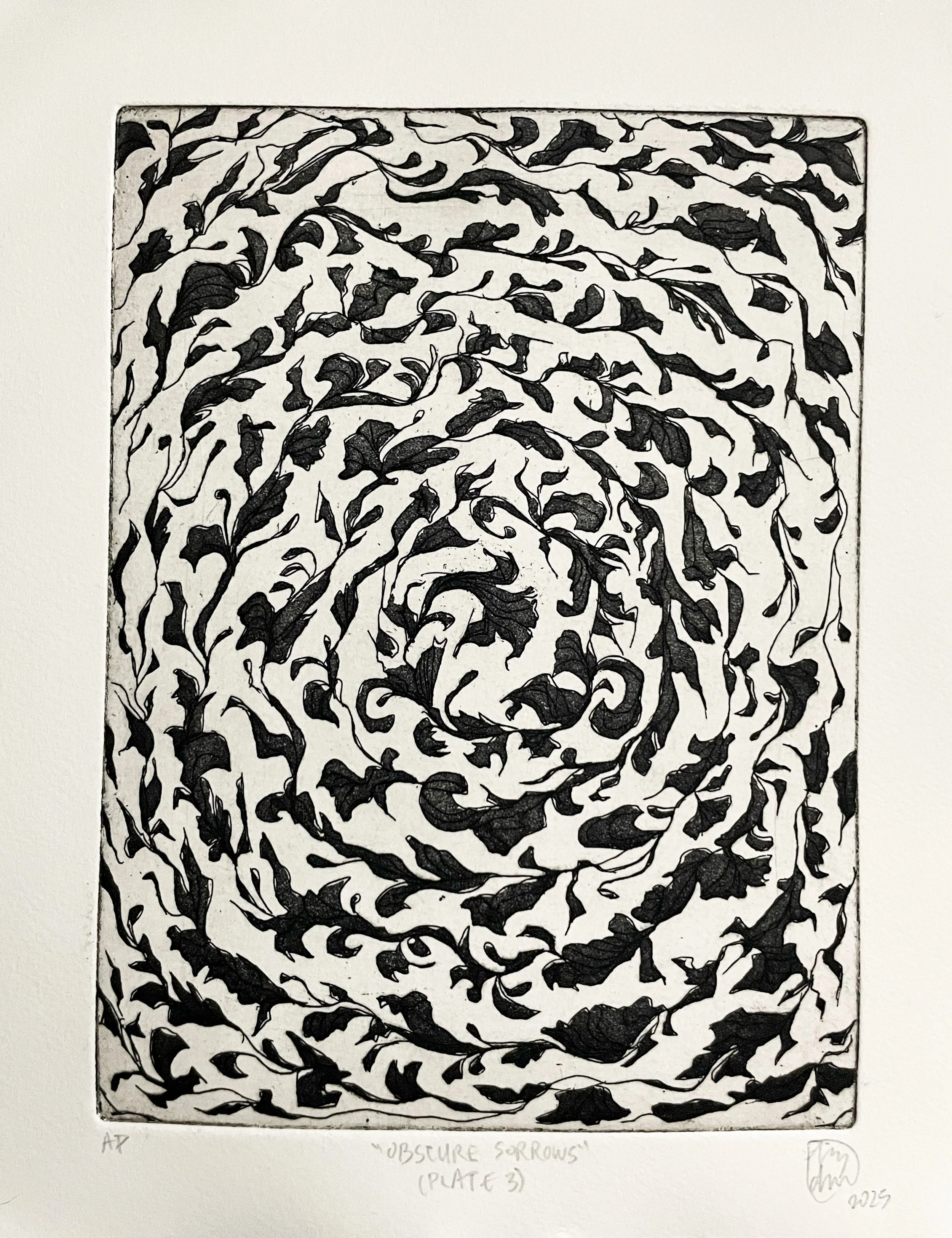 AP - Copper etching; 8x10 in. 