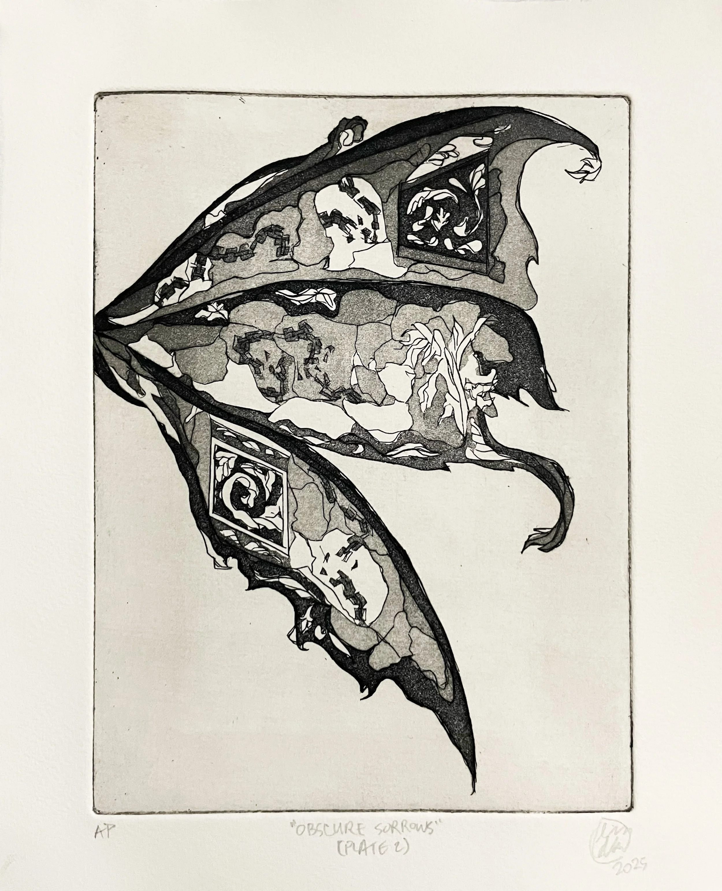 AP - Copper etching; 8x10 in. 