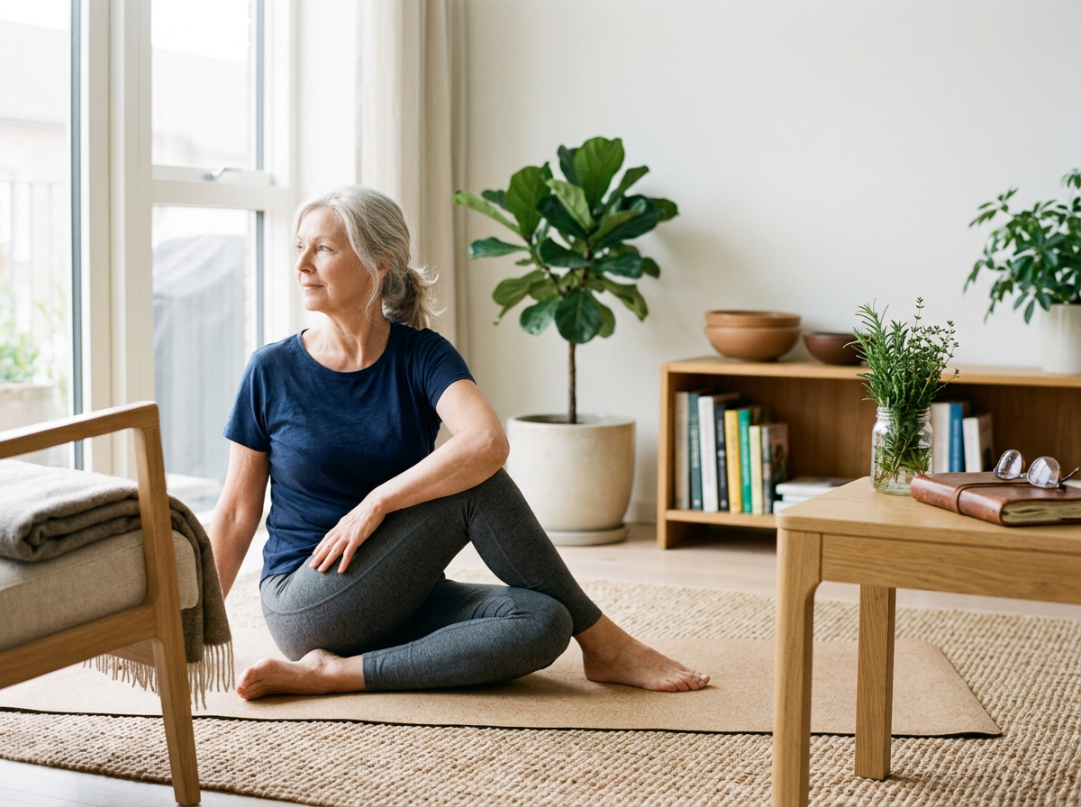 Healthy woman enjoying an active lifestyle outdoors, representing longevity and healthy aging
