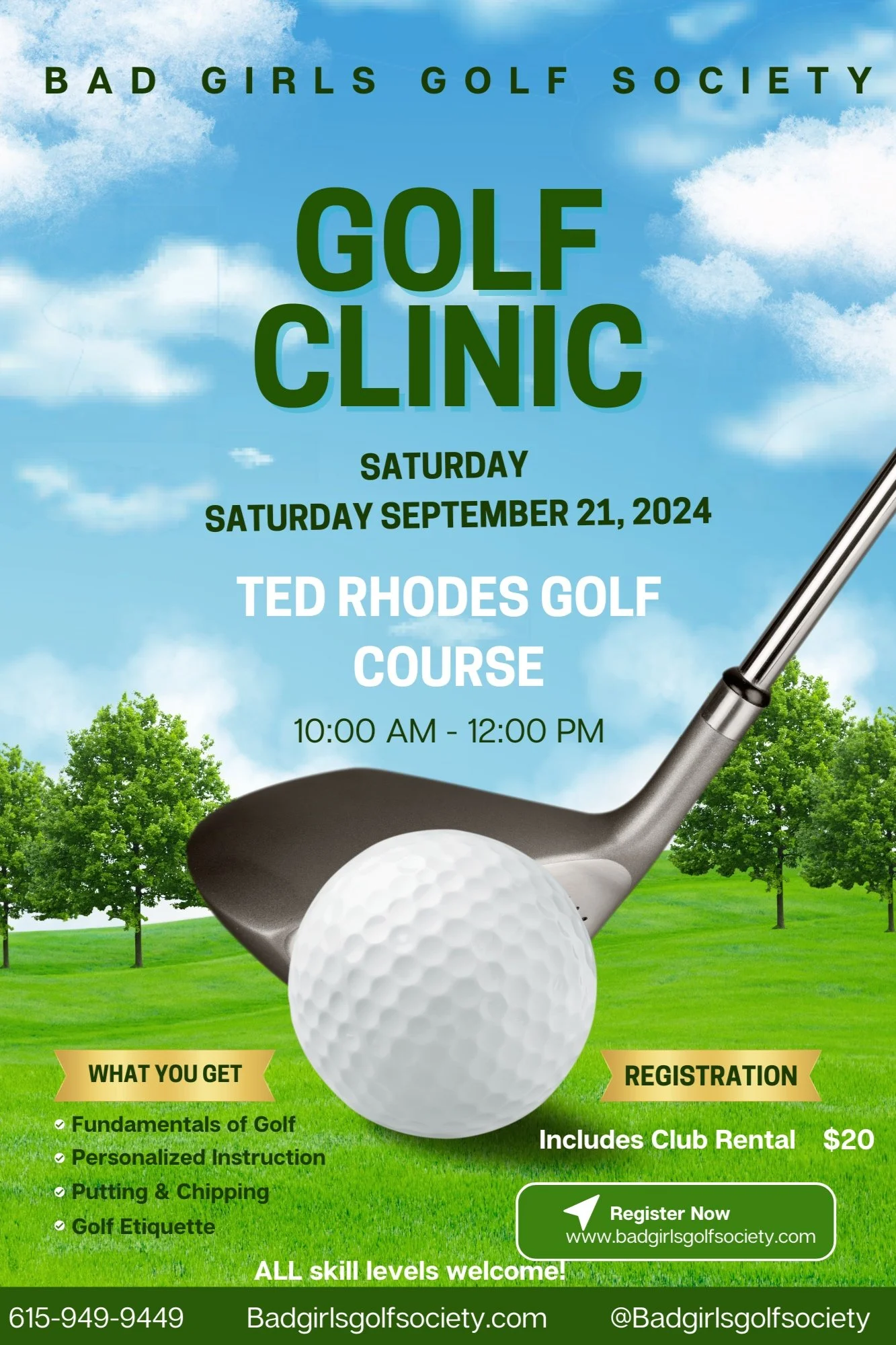9.21 Golf Clinic