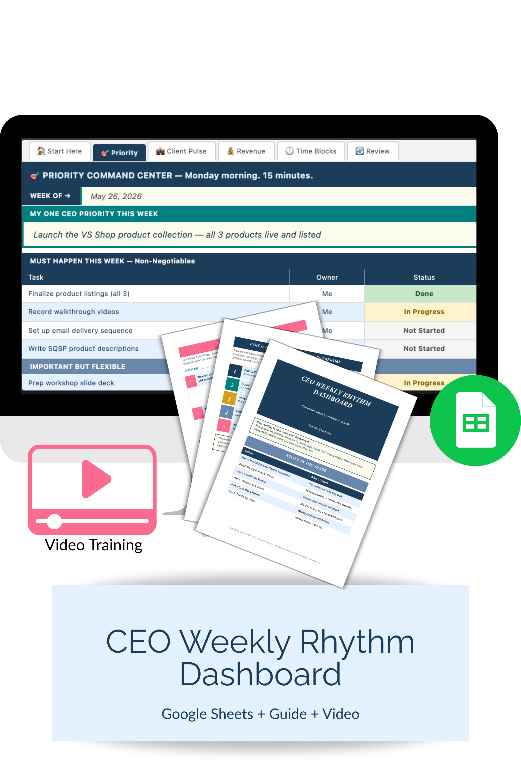 CEO Weekly Rhythm GS GOOGLE SHEETS Asset Mockup 1.png