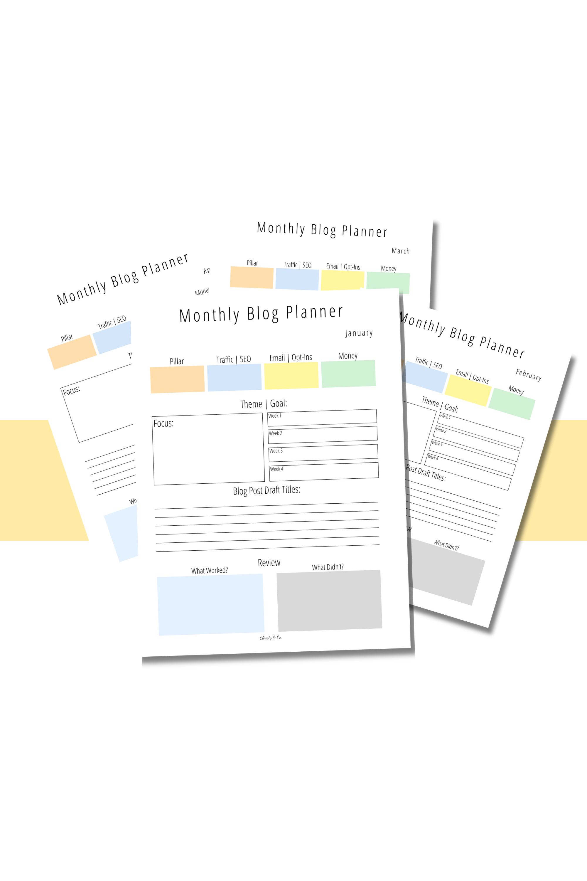 Pink Flower Monthly Blog Planner Mockup 3.png