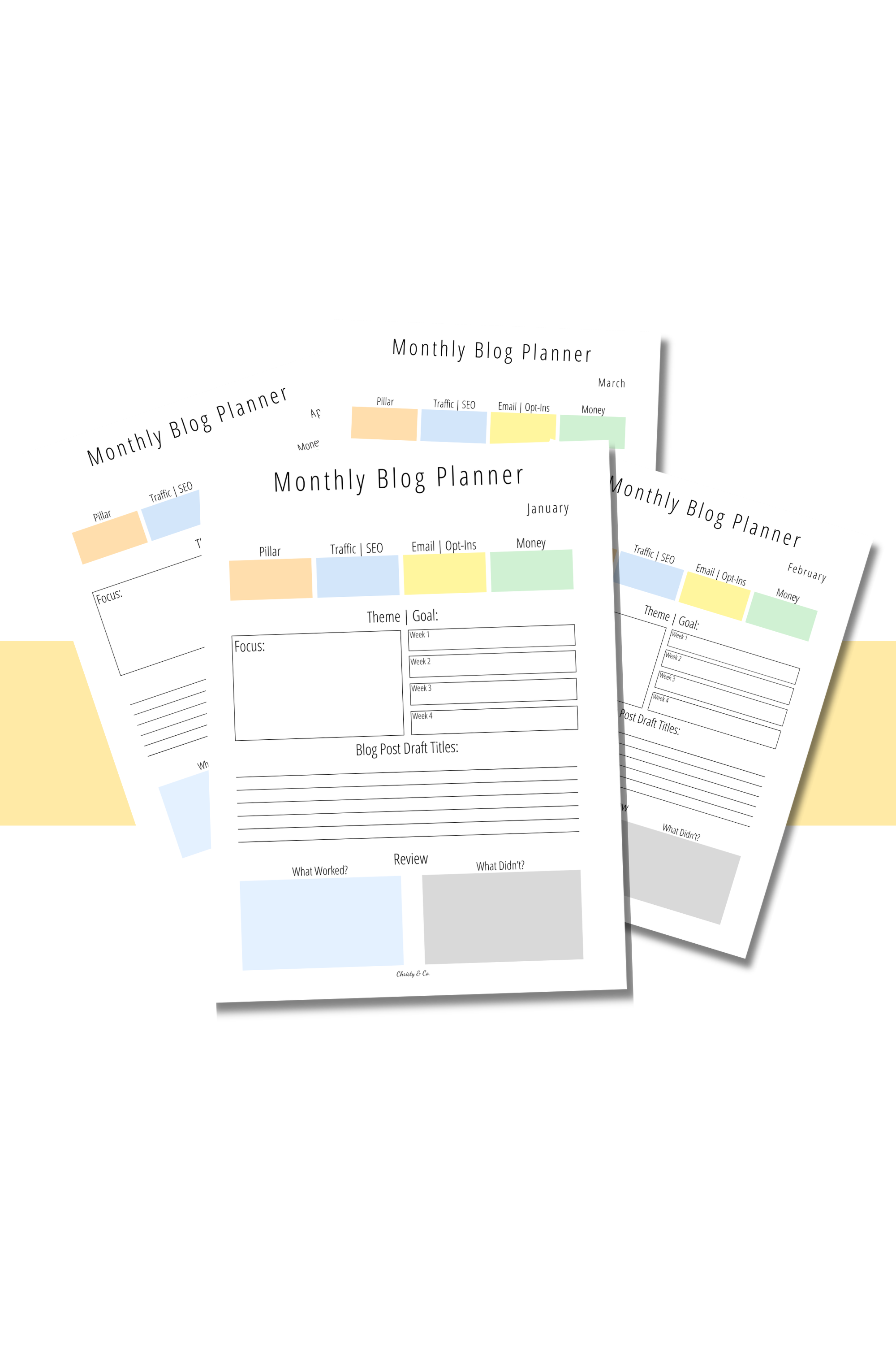 Sun Flower Monthly Blog Planner Mockup 3.png