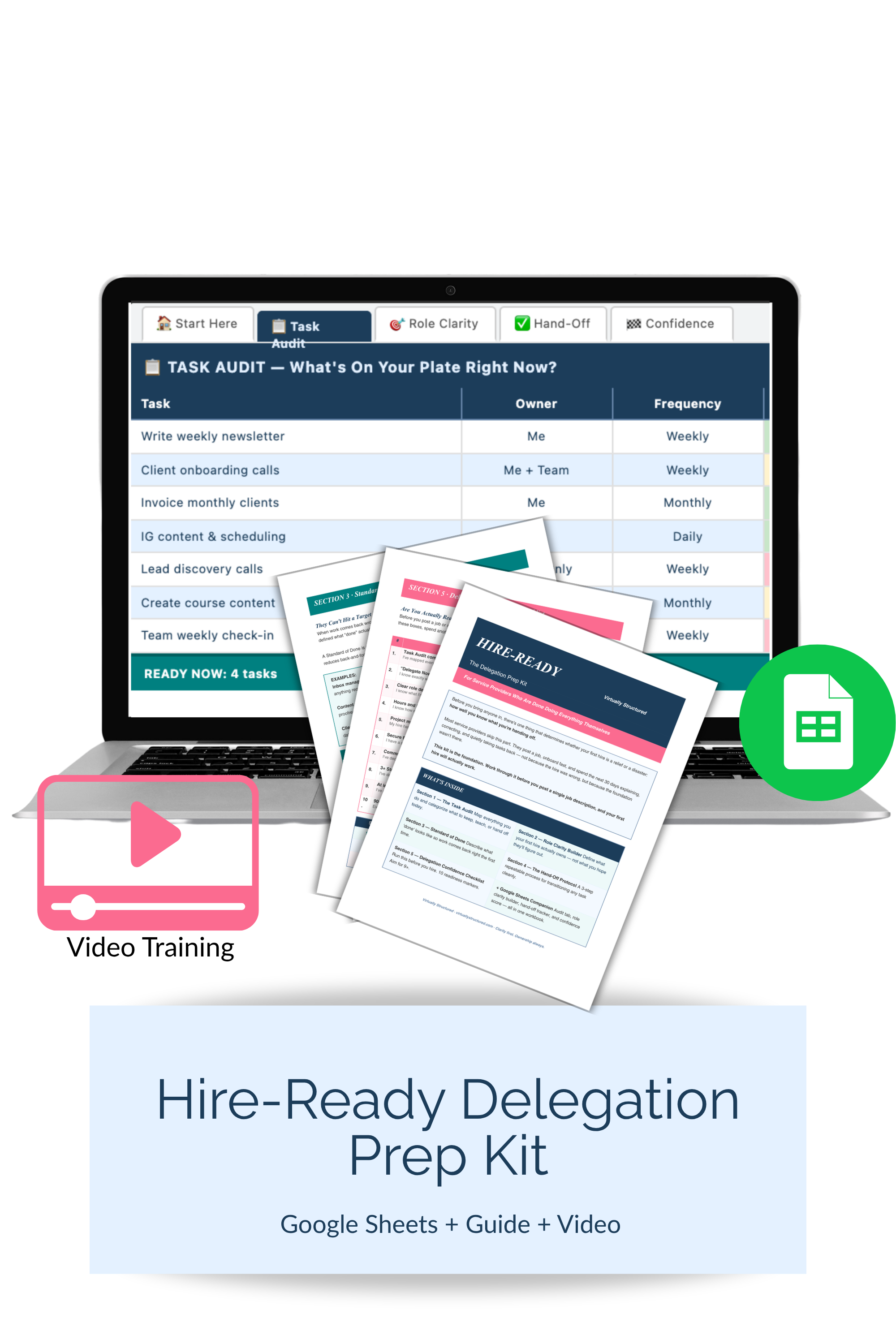Hire-Ready: The Delegation Prep Kit (Google Sheets)