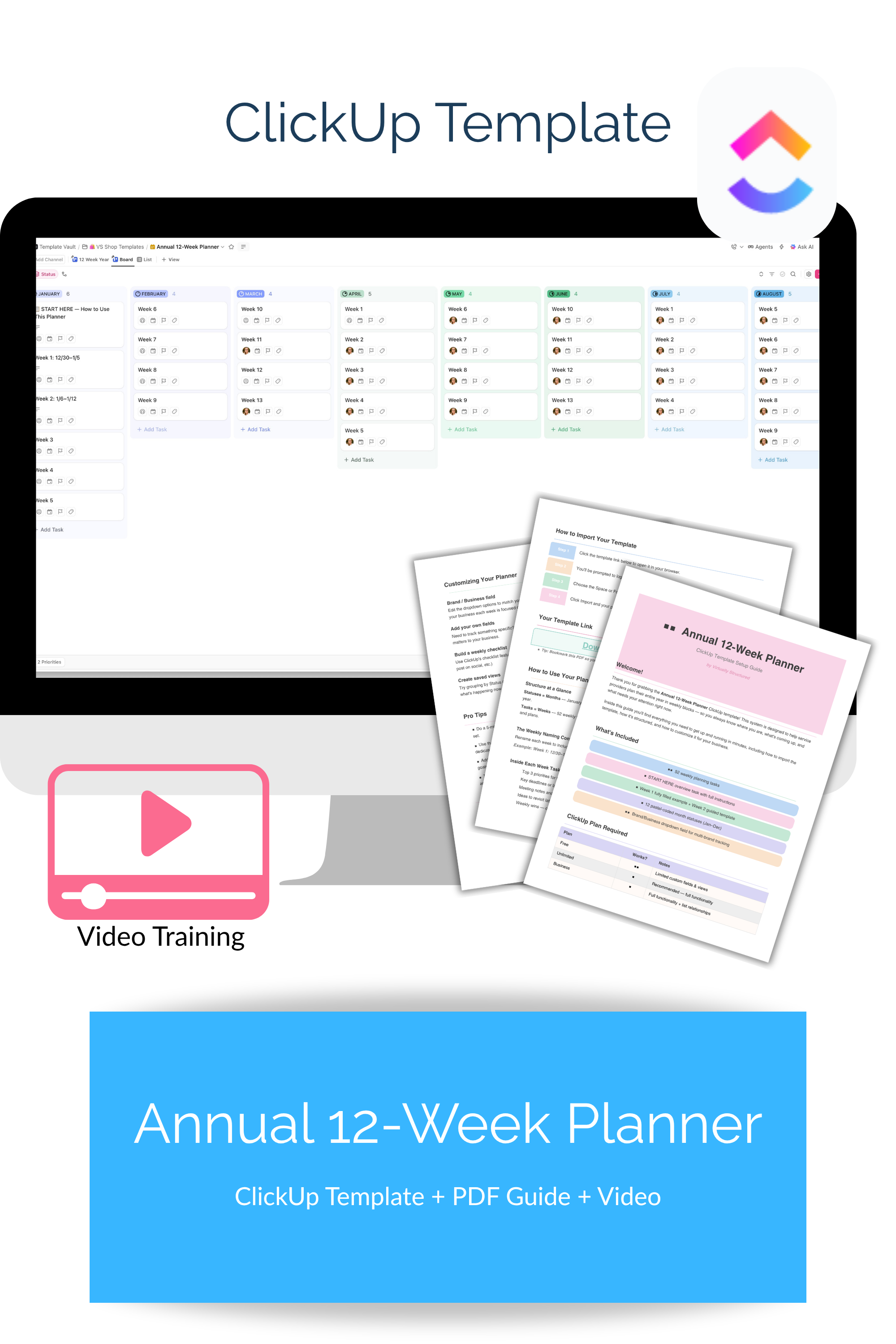 Annual 12-Week Planner CLICKUP TEMPLATE listing asset 1.png