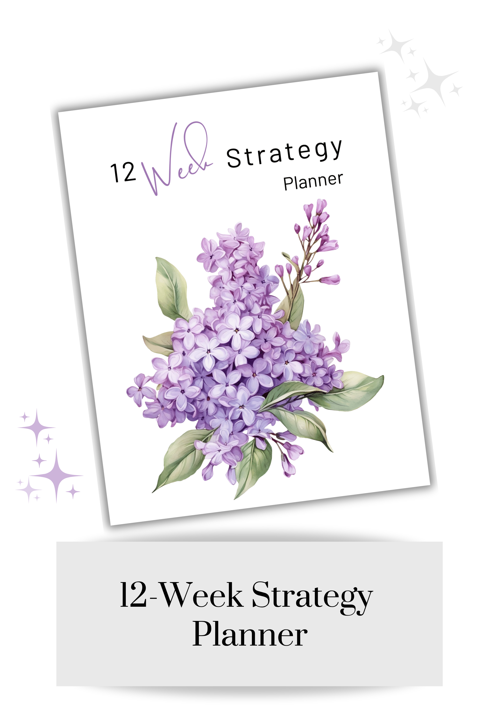 12-Week Strategy Planner: Lilac (Printable PDF)