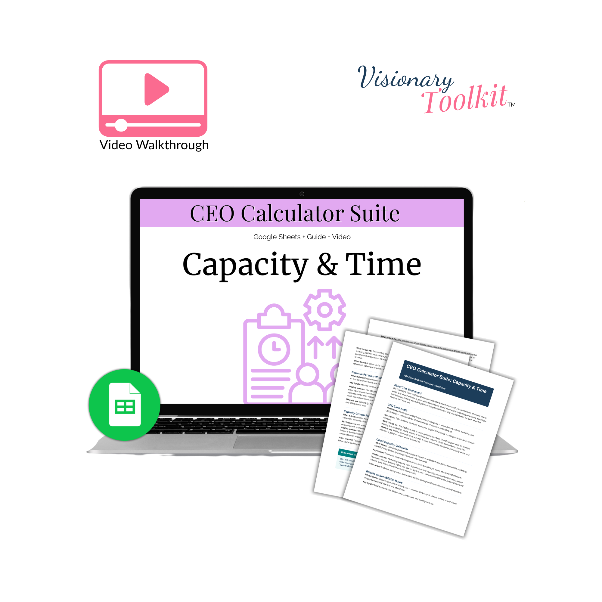 Capacity & Time 5-in-1 CEO Calculators (Google Sheet)