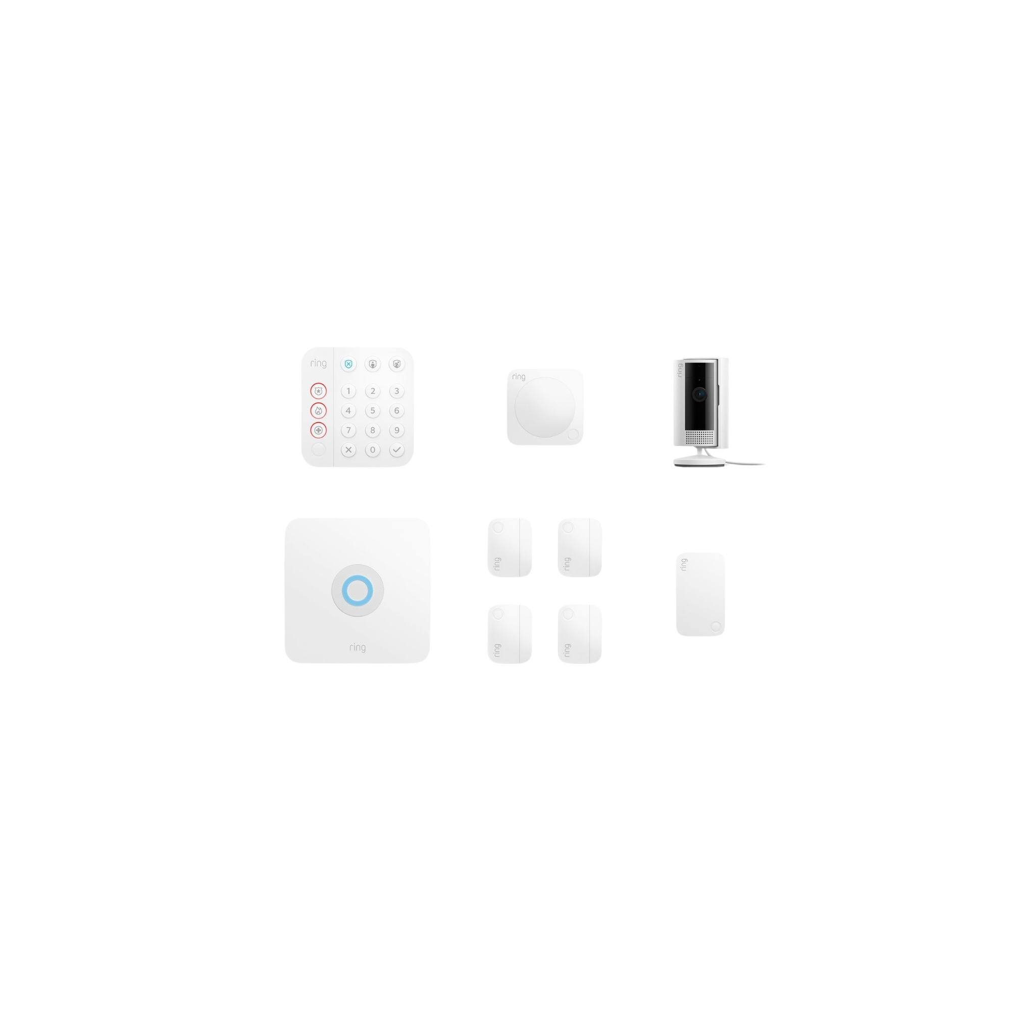Ring Alarm Security Kit with Indoor Cam (8-Piece)