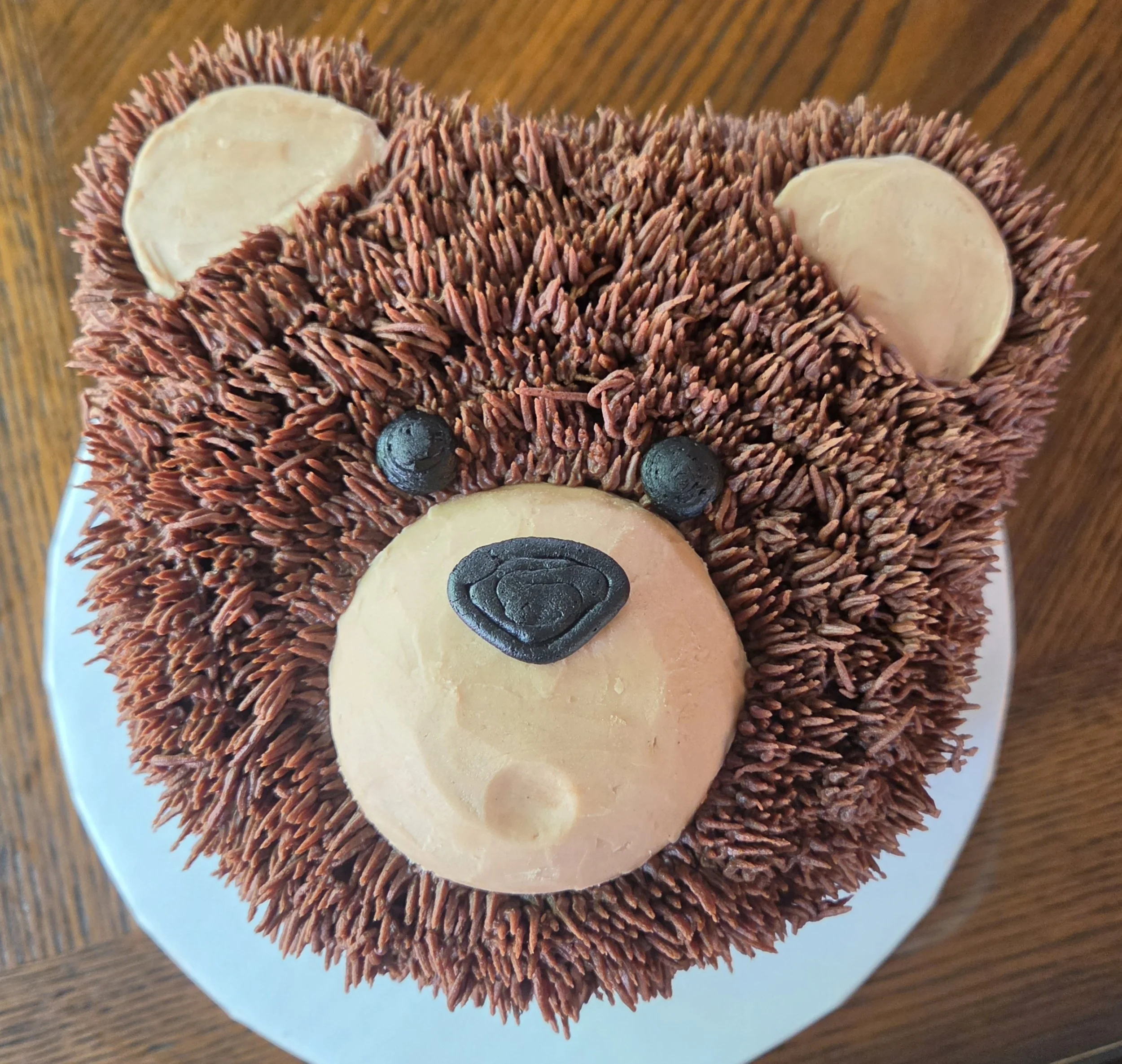 Teddy bear birthday cake