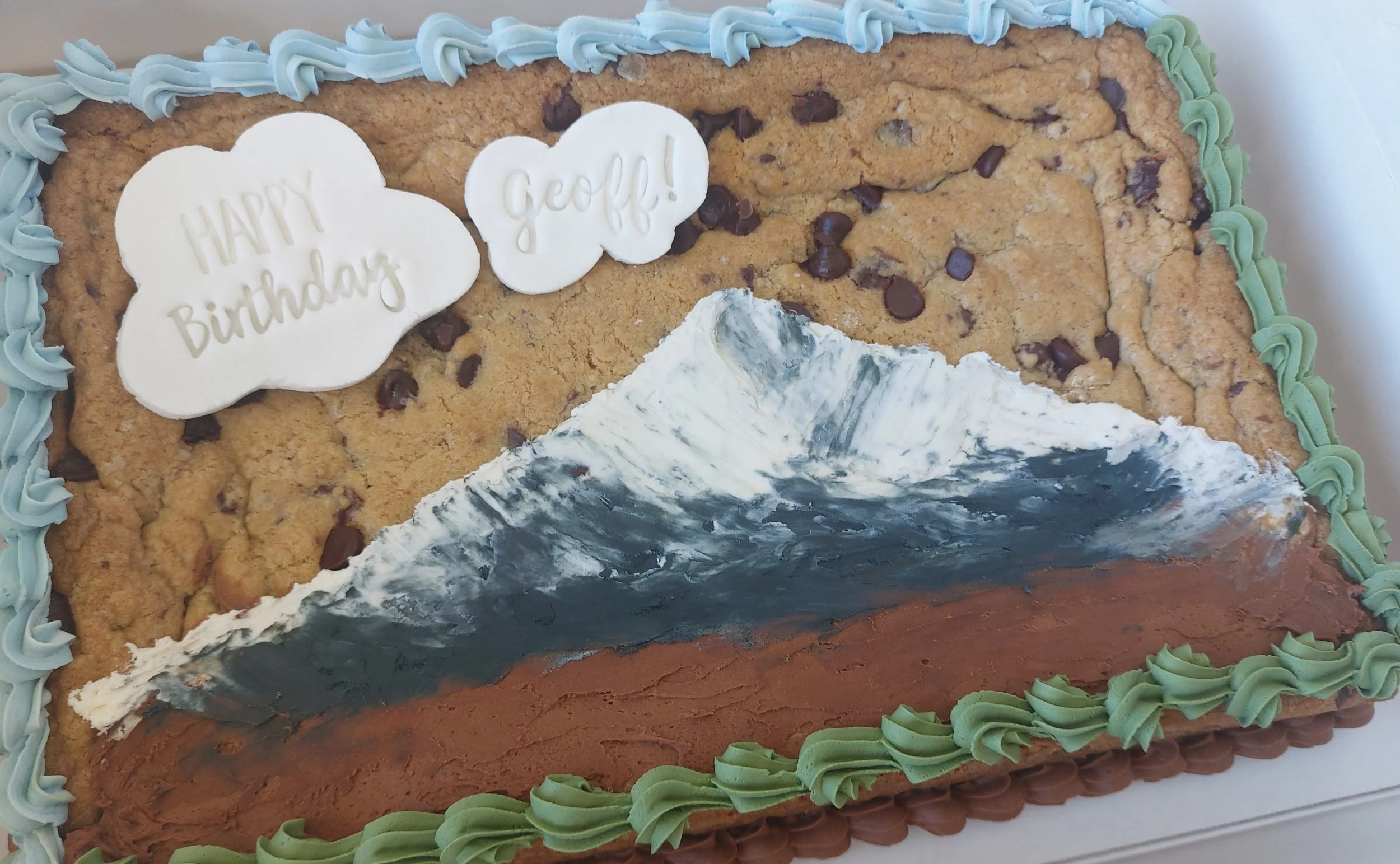 Lone mountain big sky cookie cake