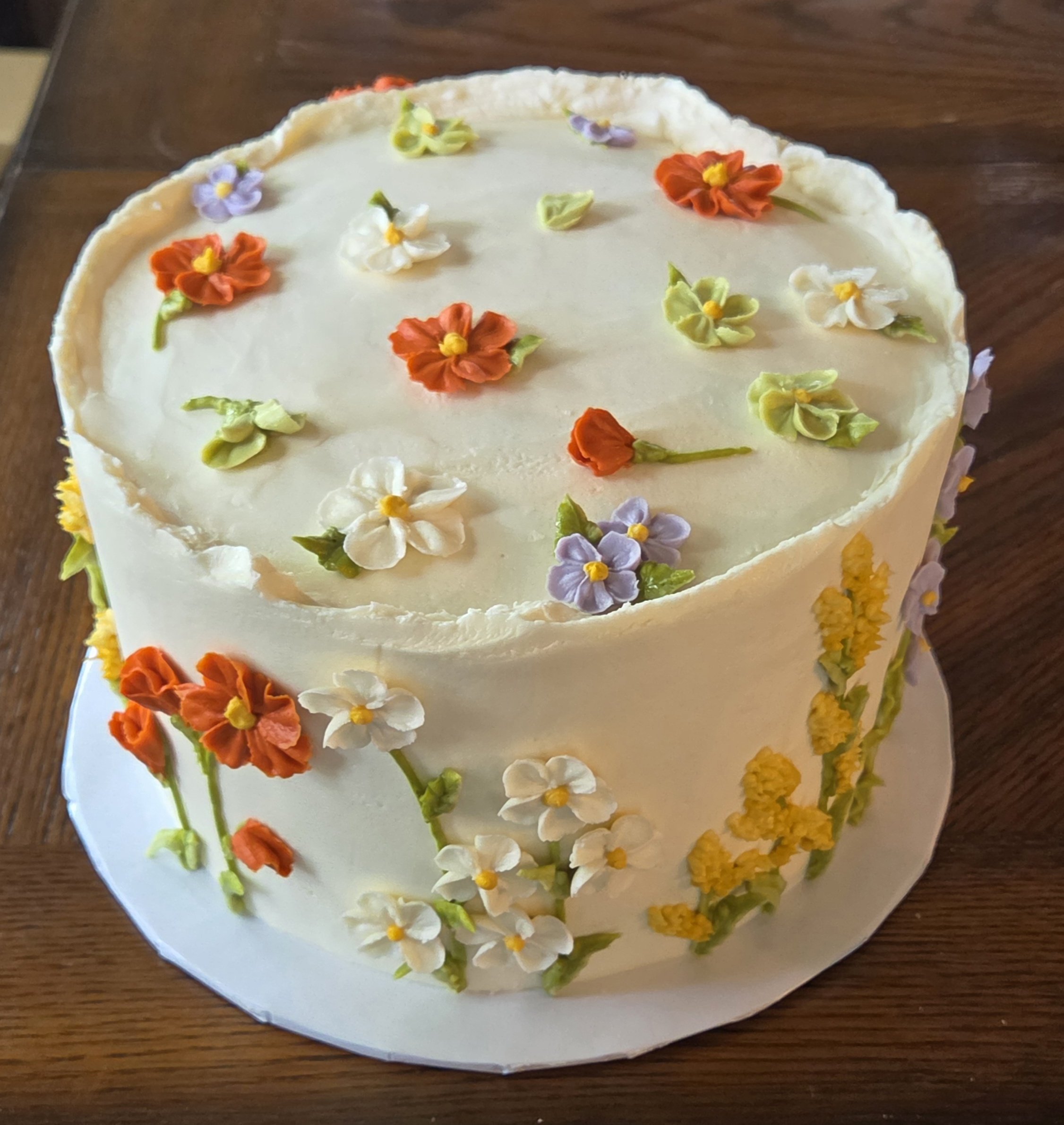 colorful wedding cake