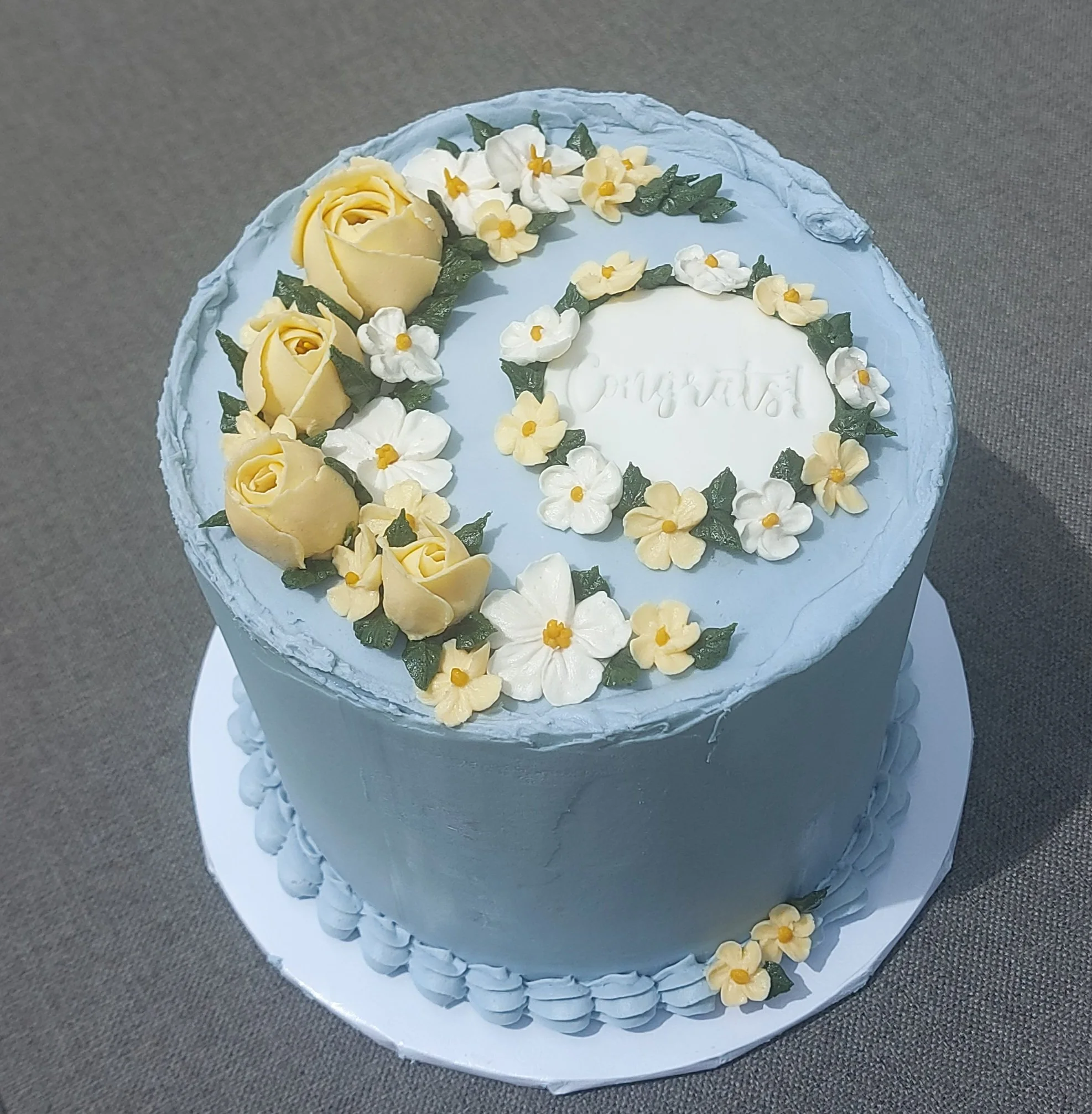 Feminine graduation cake