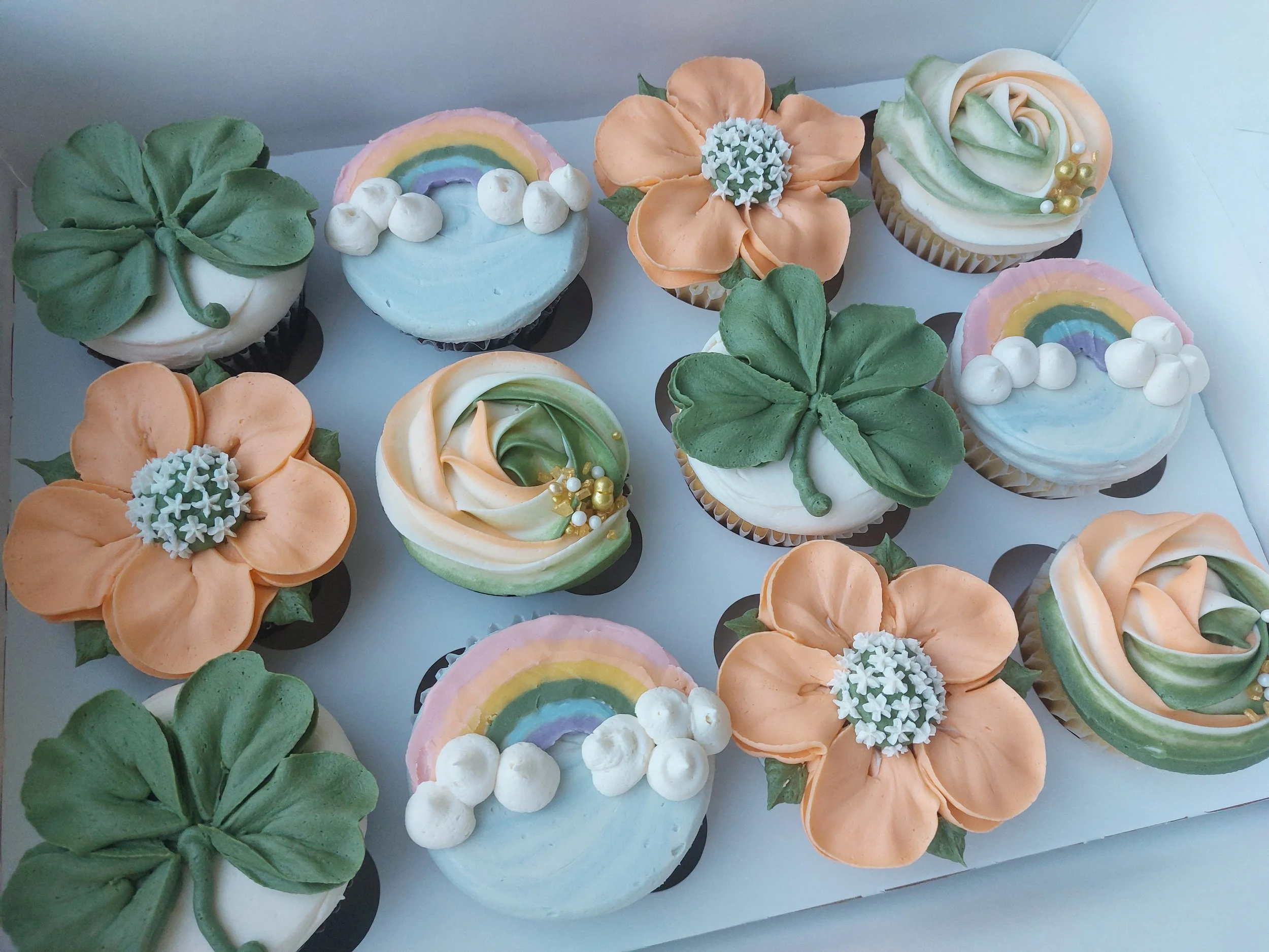 Saint Patrics day themed cupcakes