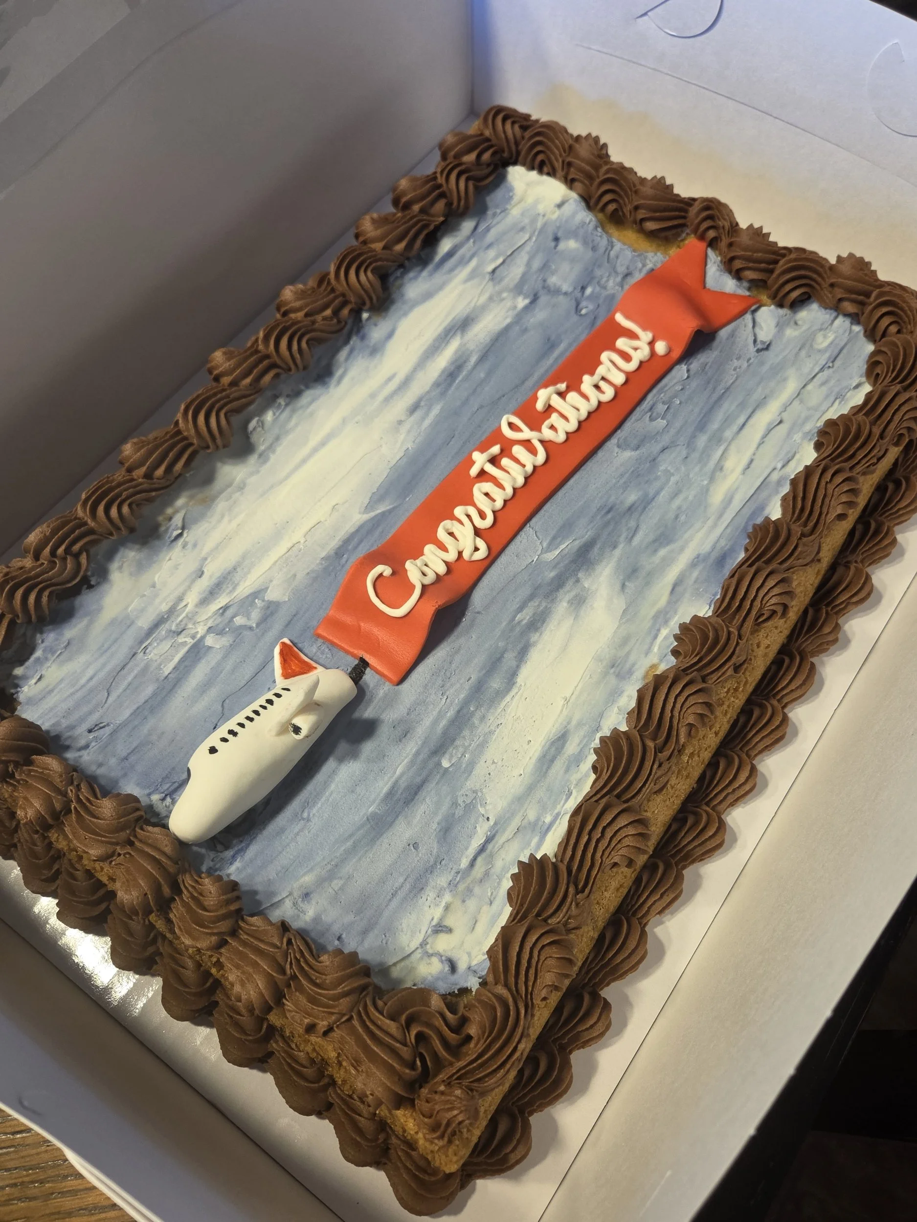 Aviation cookie cake