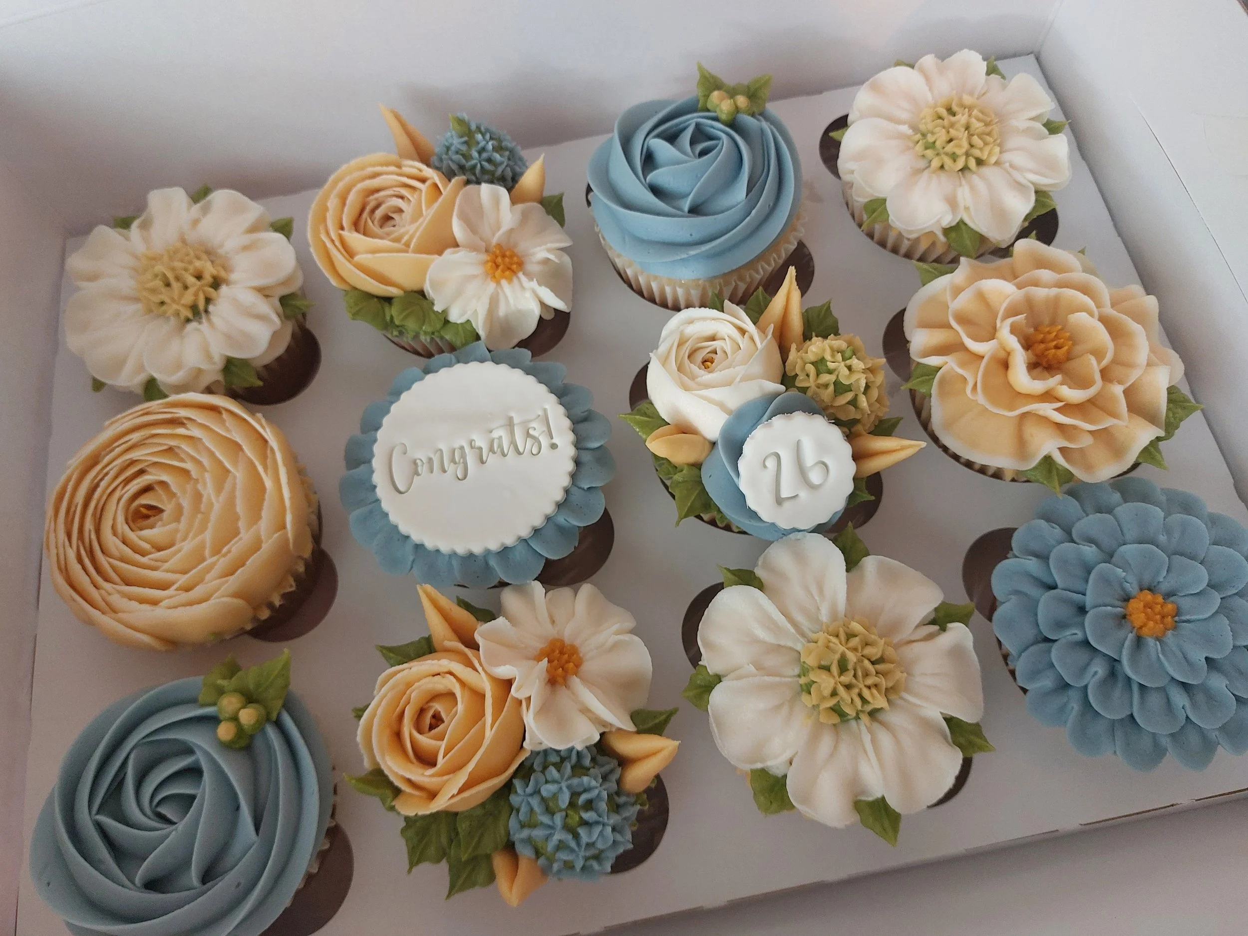 Pale blues and golds